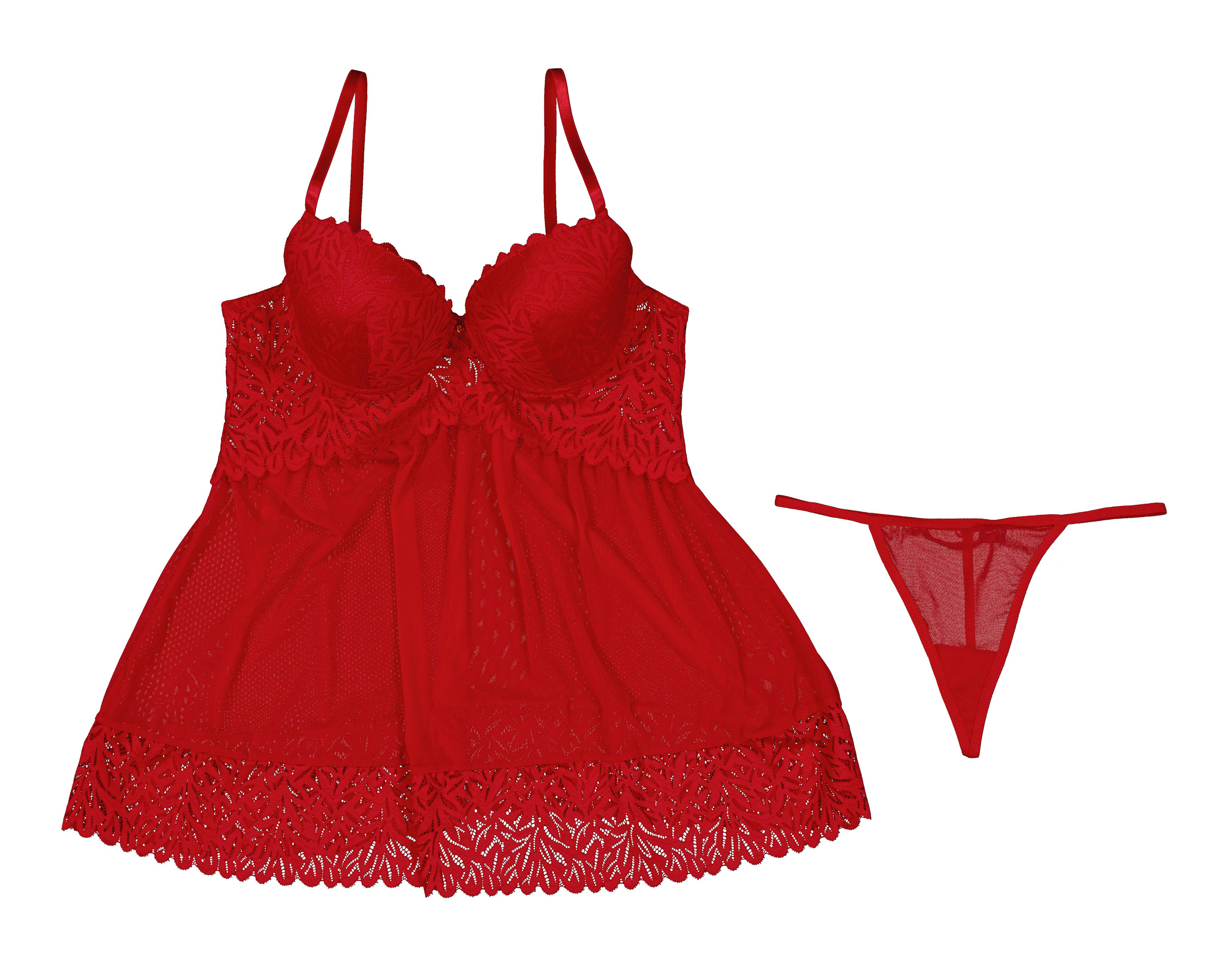 Baby Doll Jennifer Lopez con Encaje para Mujer $199