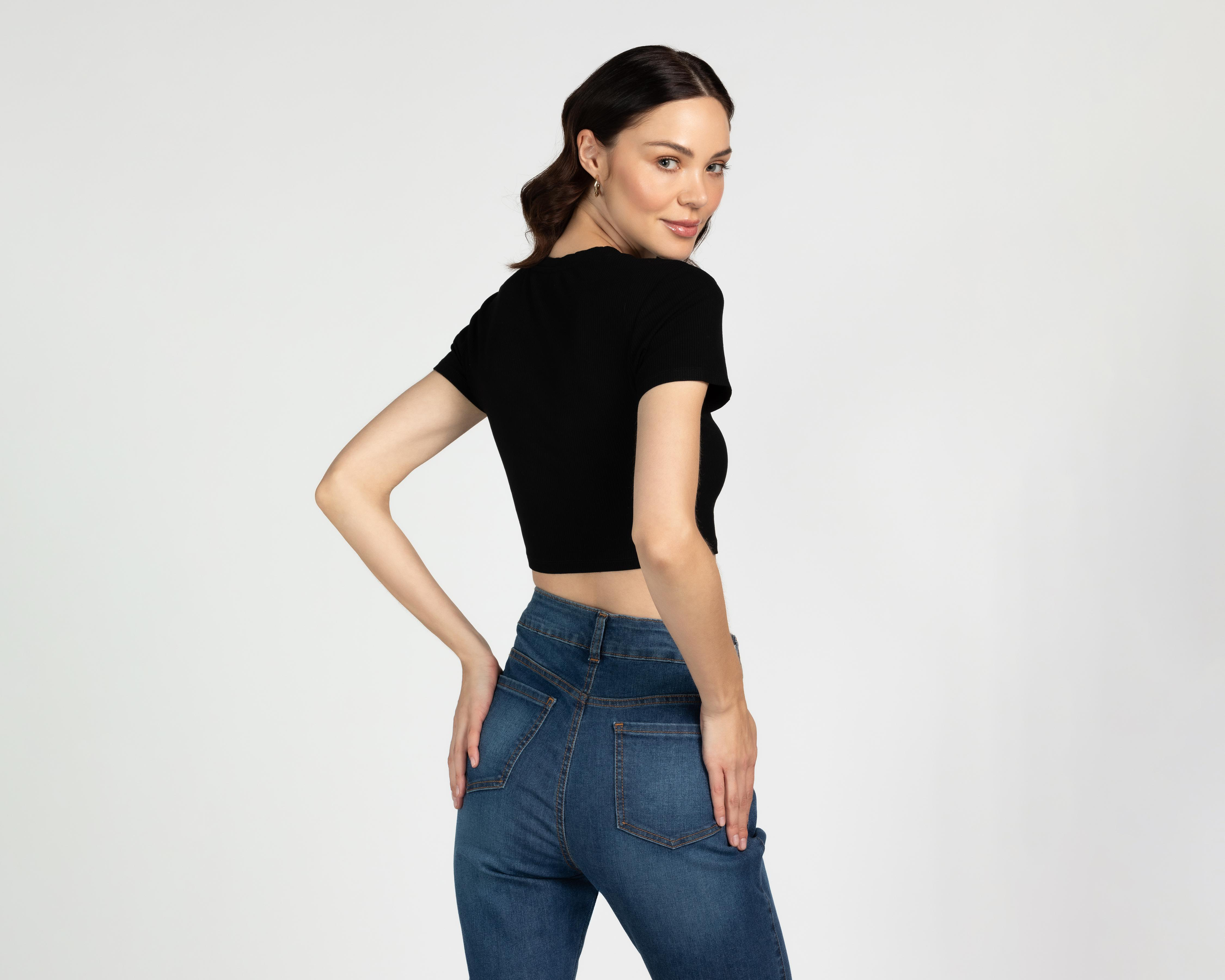Foto 4 pulgar | Playera Bebe Manga Corta para Mujer