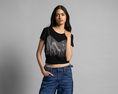 Foto 1 | Blusa Strona Manga Corta para Mujer