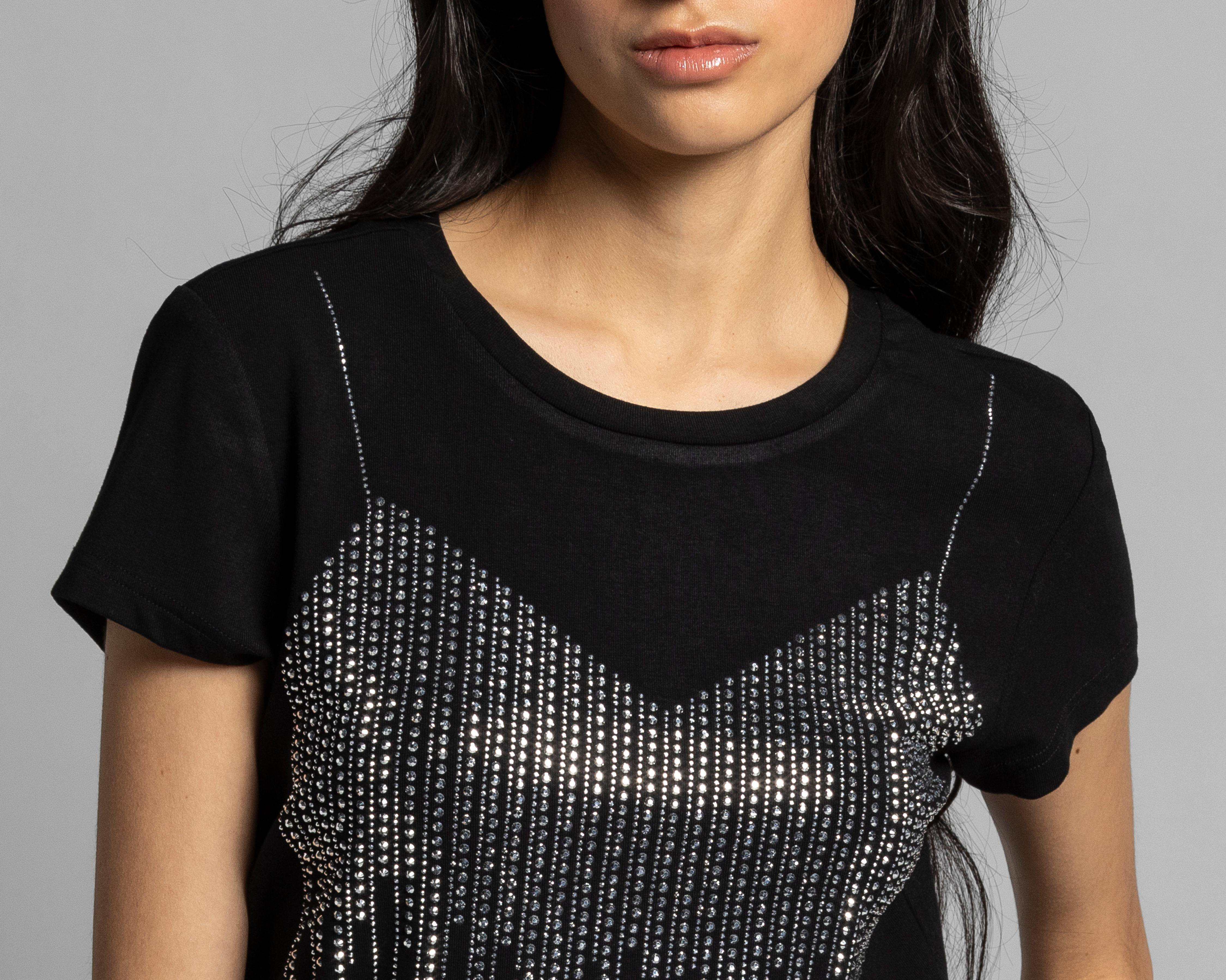 Foto 5 pulgar | Blusa Strona Manga Corta para Mujer