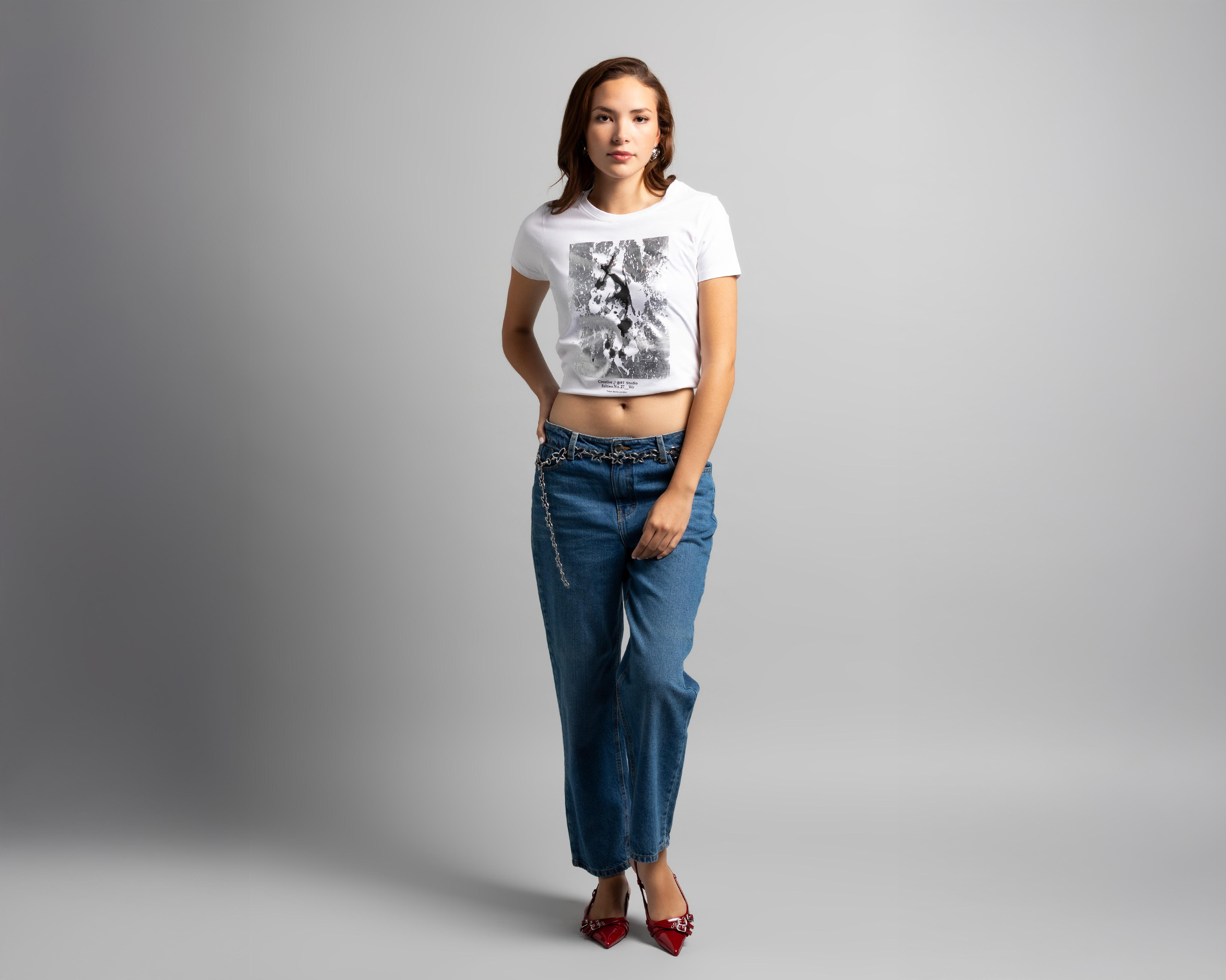 Playera Manga Corta Strona para Mujer