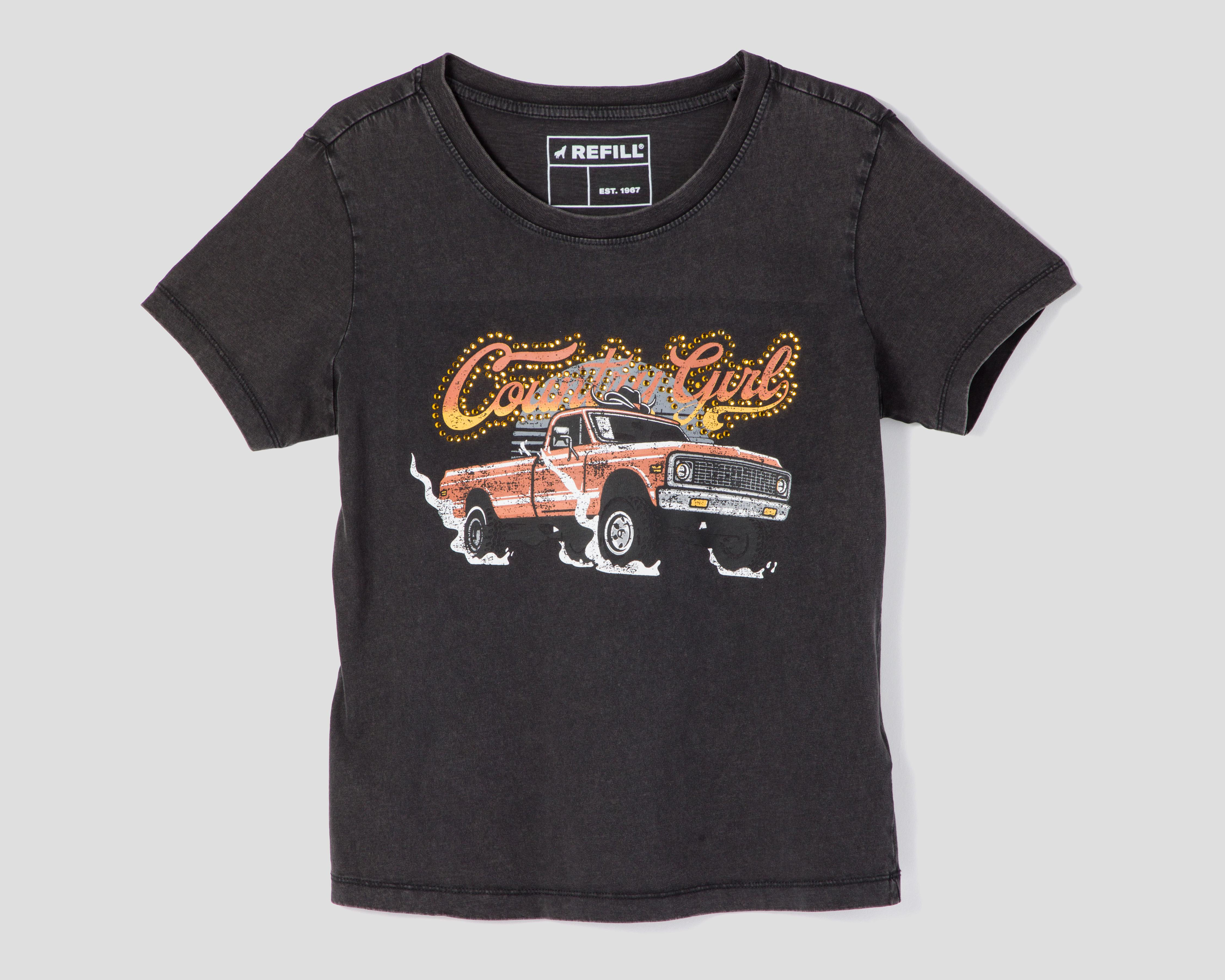 Foto 2 pulgar | Playera Refill Estampada para Mujer