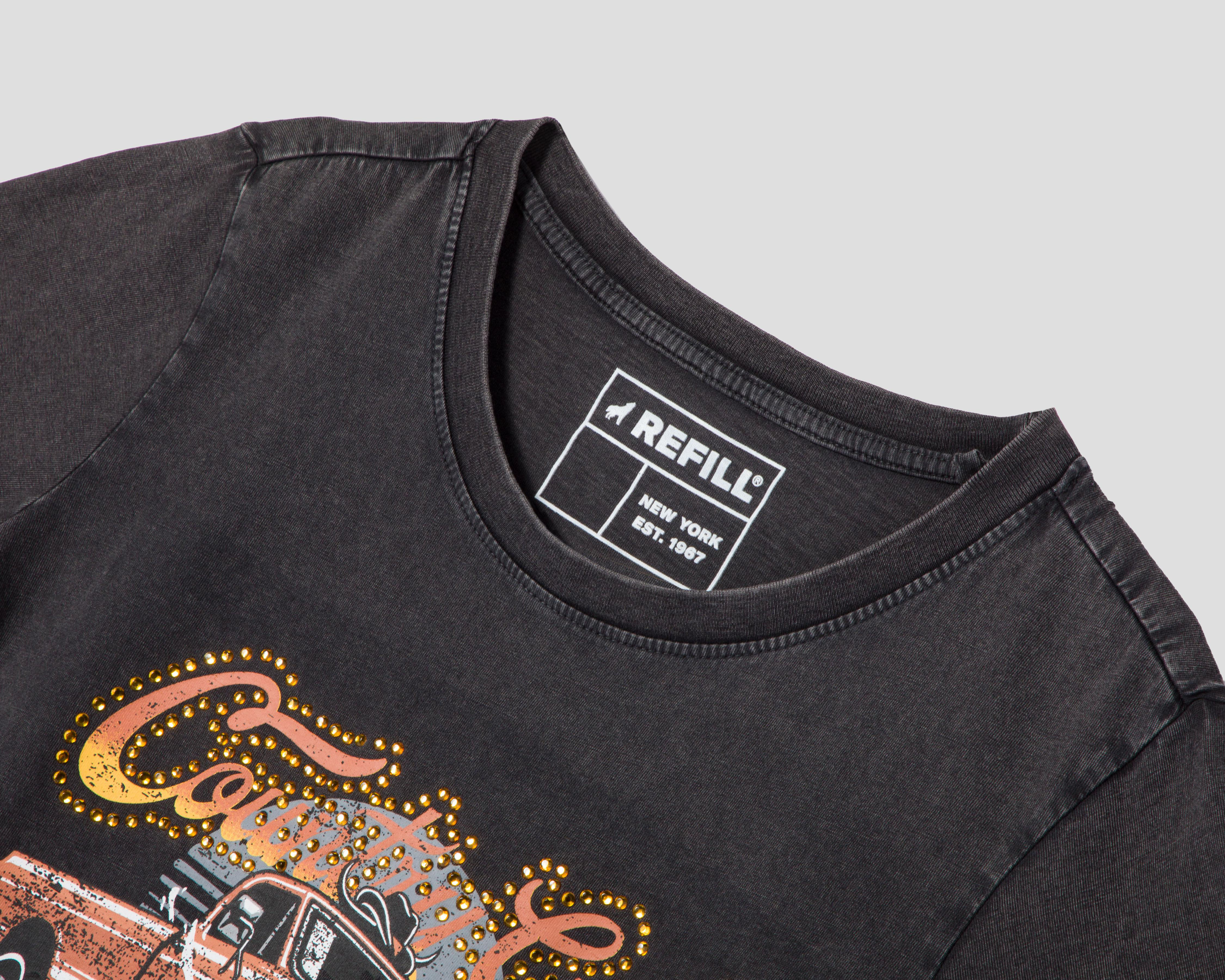 Foto 4 pulgar | Playera Refill Estampada para Mujer