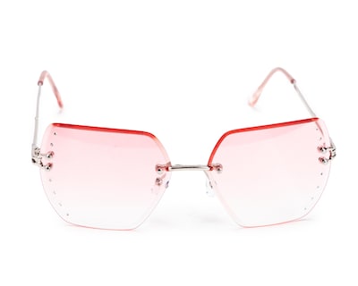 Foto 2 | Lentes de Sol para Mujer Bebe Hexagonales Plateados