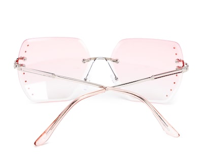 Foto 3 | Lentes de Sol para Mujer Bebe Hexagonales Plateados