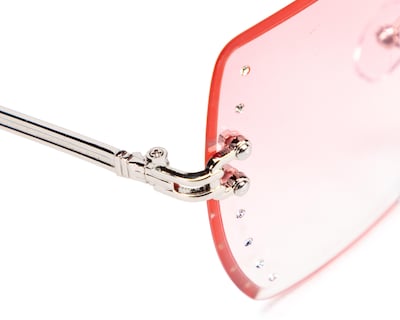 Foto 4 | Lentes de Sol para Mujer Bebe Hexagonales Plateados