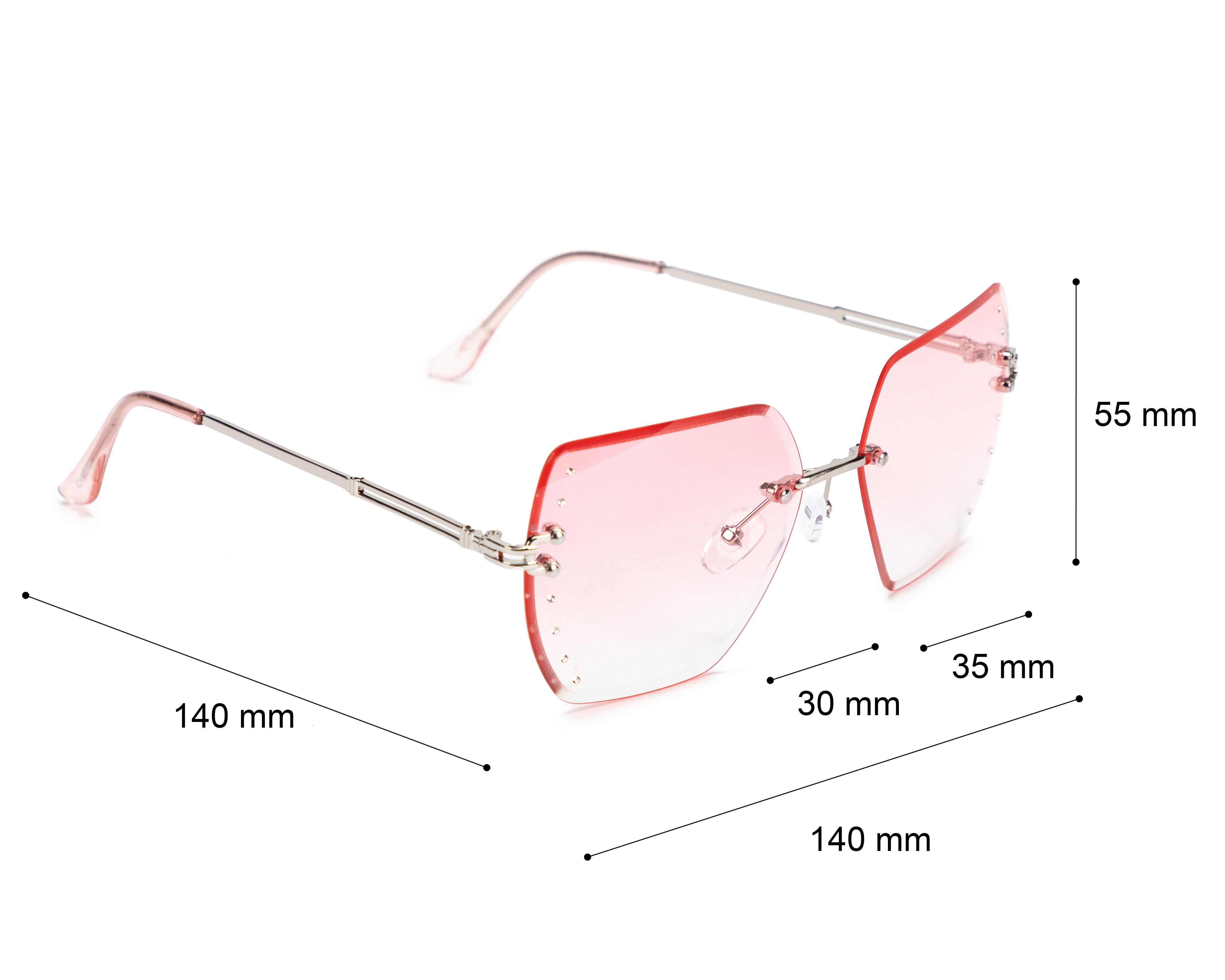 Foto 5 | Lentes de Sol para Mujer Bebe Hexagonales Plateados