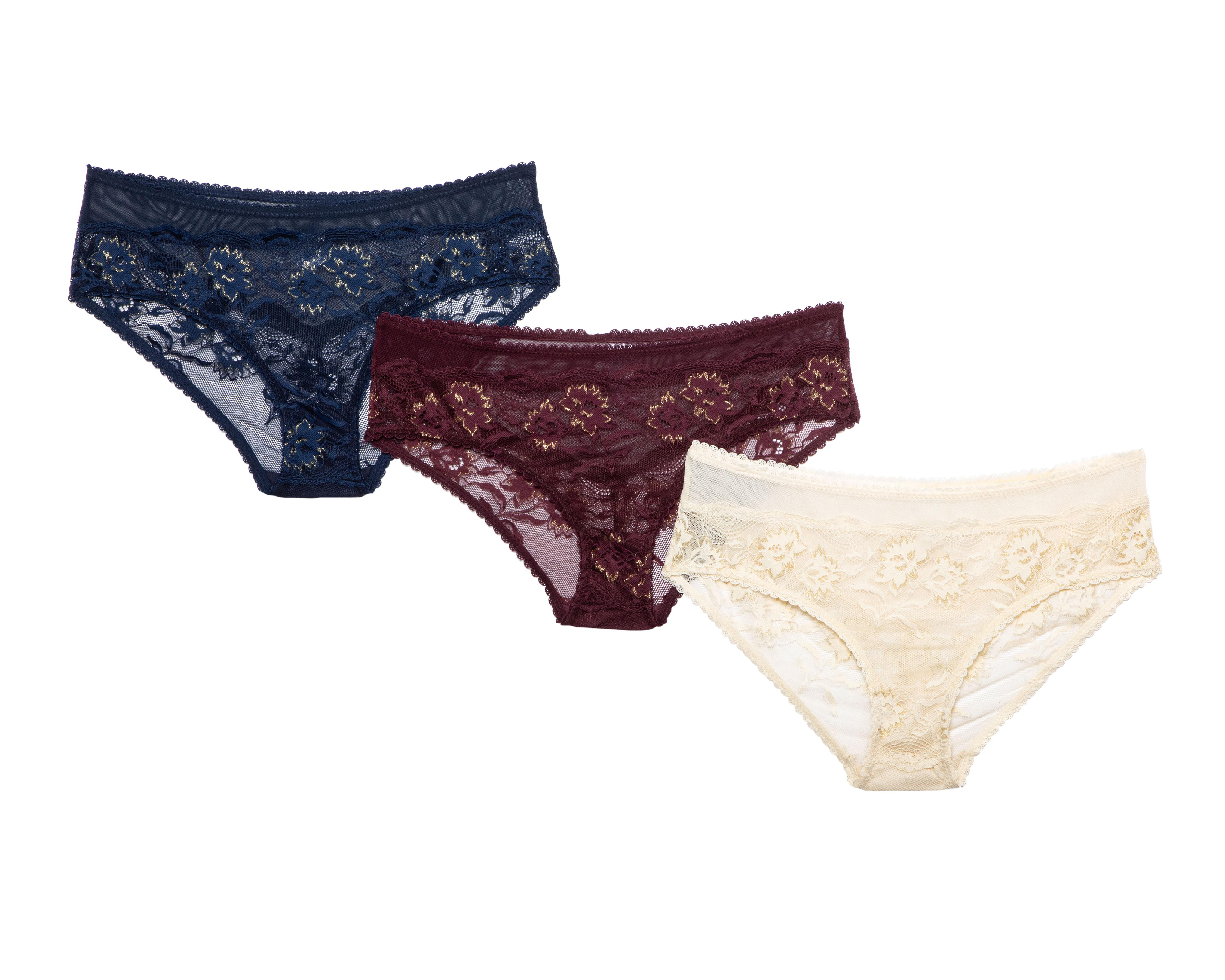Foto 2 pulgar | Bikini de Encaje Eva tu Estilo Íntimo para Mujer 3 Piezas