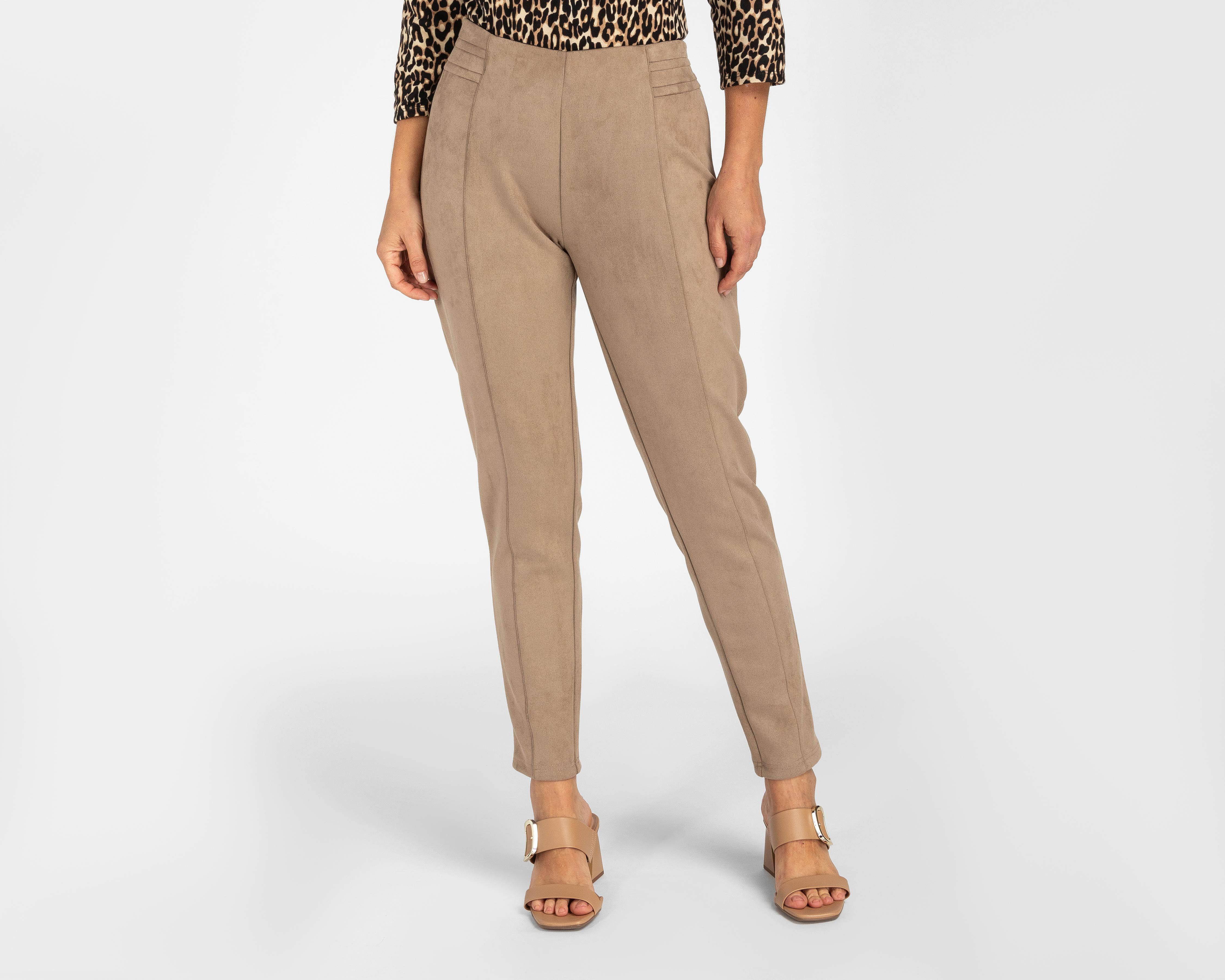 Foto 2 pulgar | Leggings Casuales Suede Sahara para Mujer