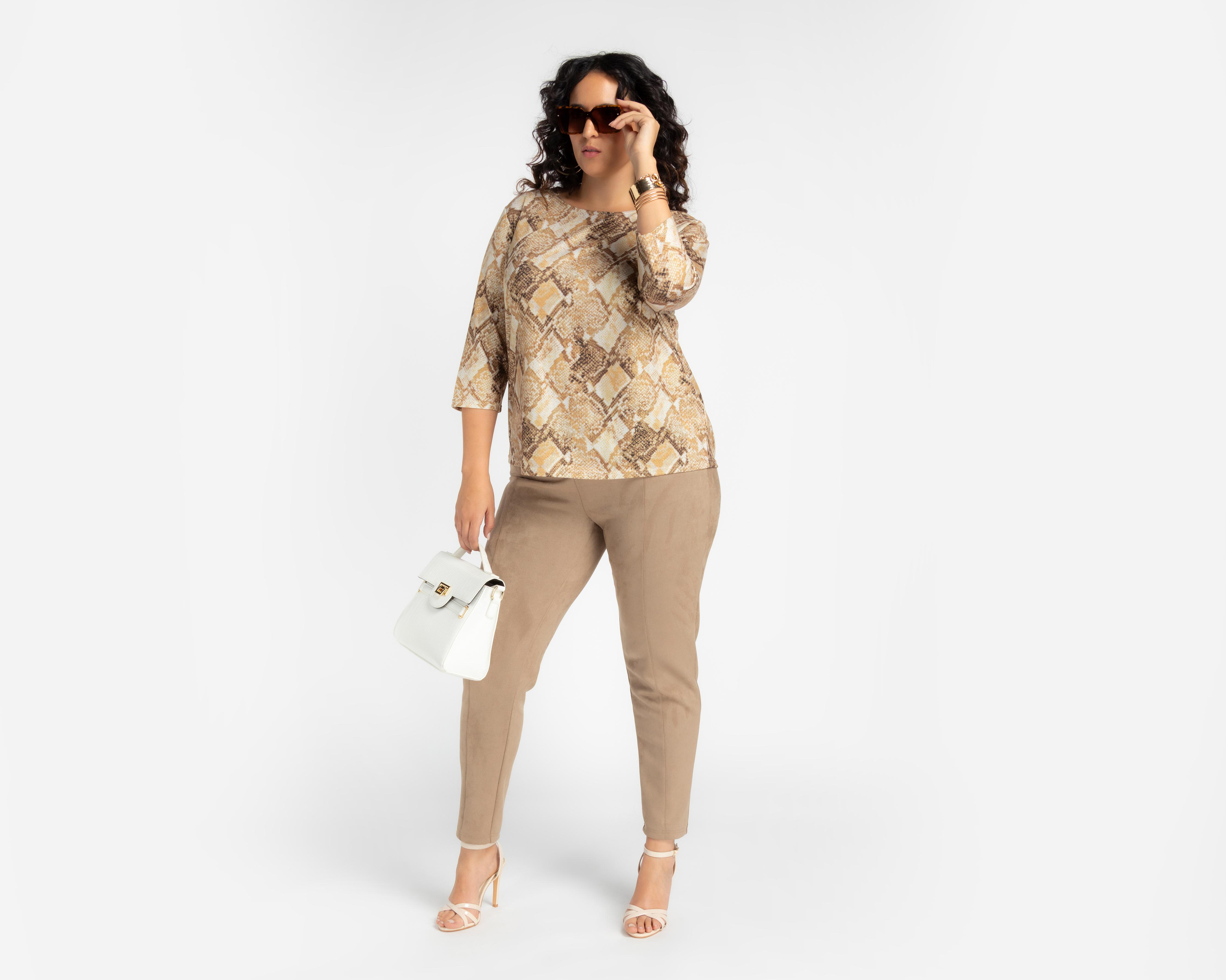 Foto 6 pulgar | Leggings Casuales Suede Sahara para Mujer