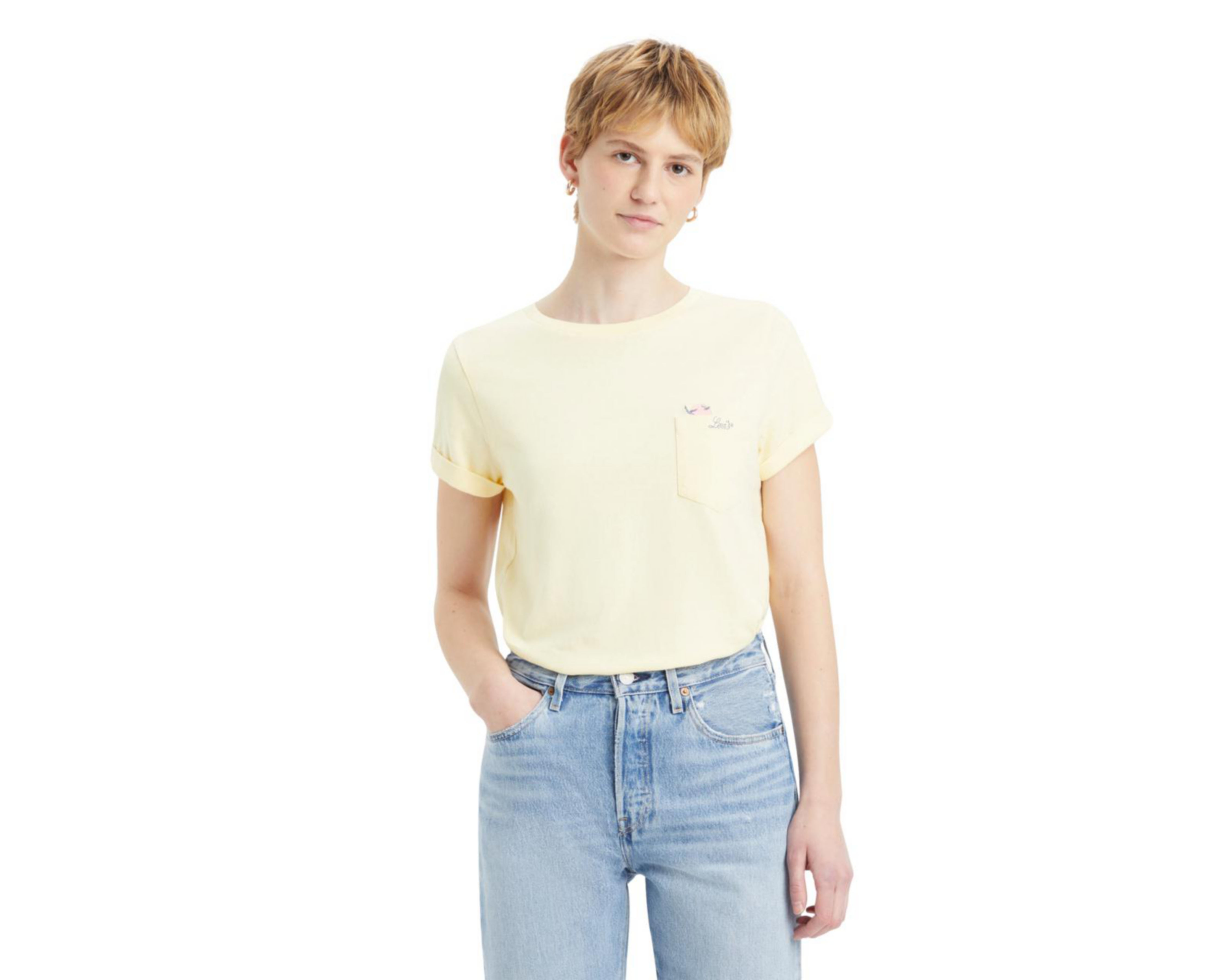 Foto 2 pulgar | Playera Levi's Manga Corta para Mujer