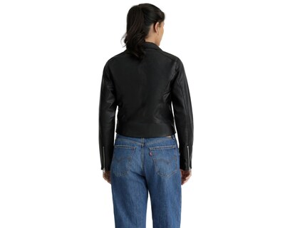Foto 6 | Chamarra Negra Levi's para Mujer