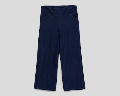 Foto 1 | Pantalón Ancho Sahara Azul para Mujer