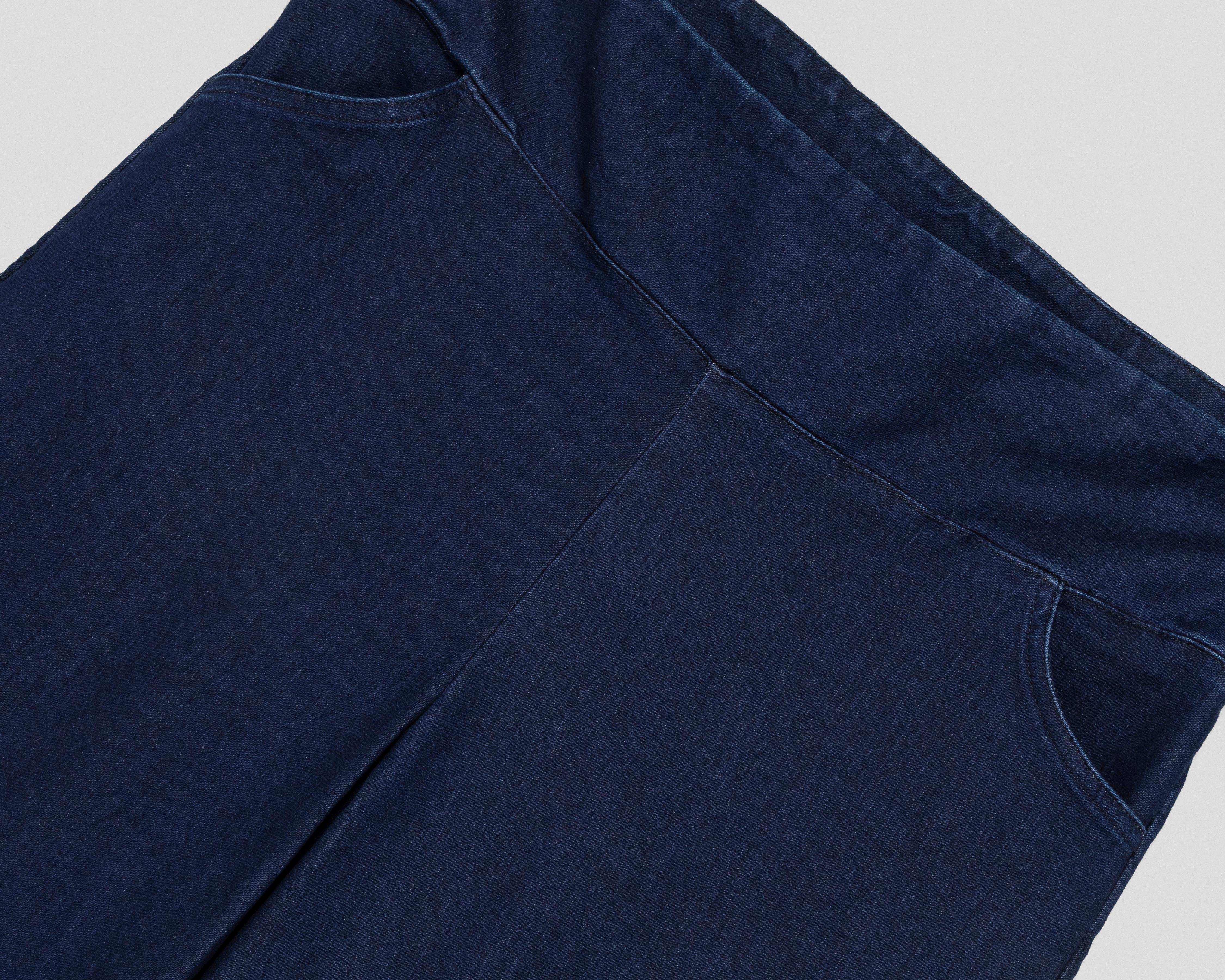 Foto 4 pulgar | Pantalón Ancho Sahara Azul para Mujer