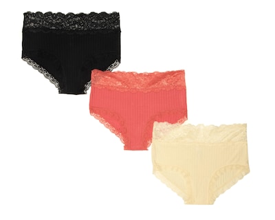 Foto 1 | Pantaleta con Encaje Beauty Secret para Mujer 3 Piezas