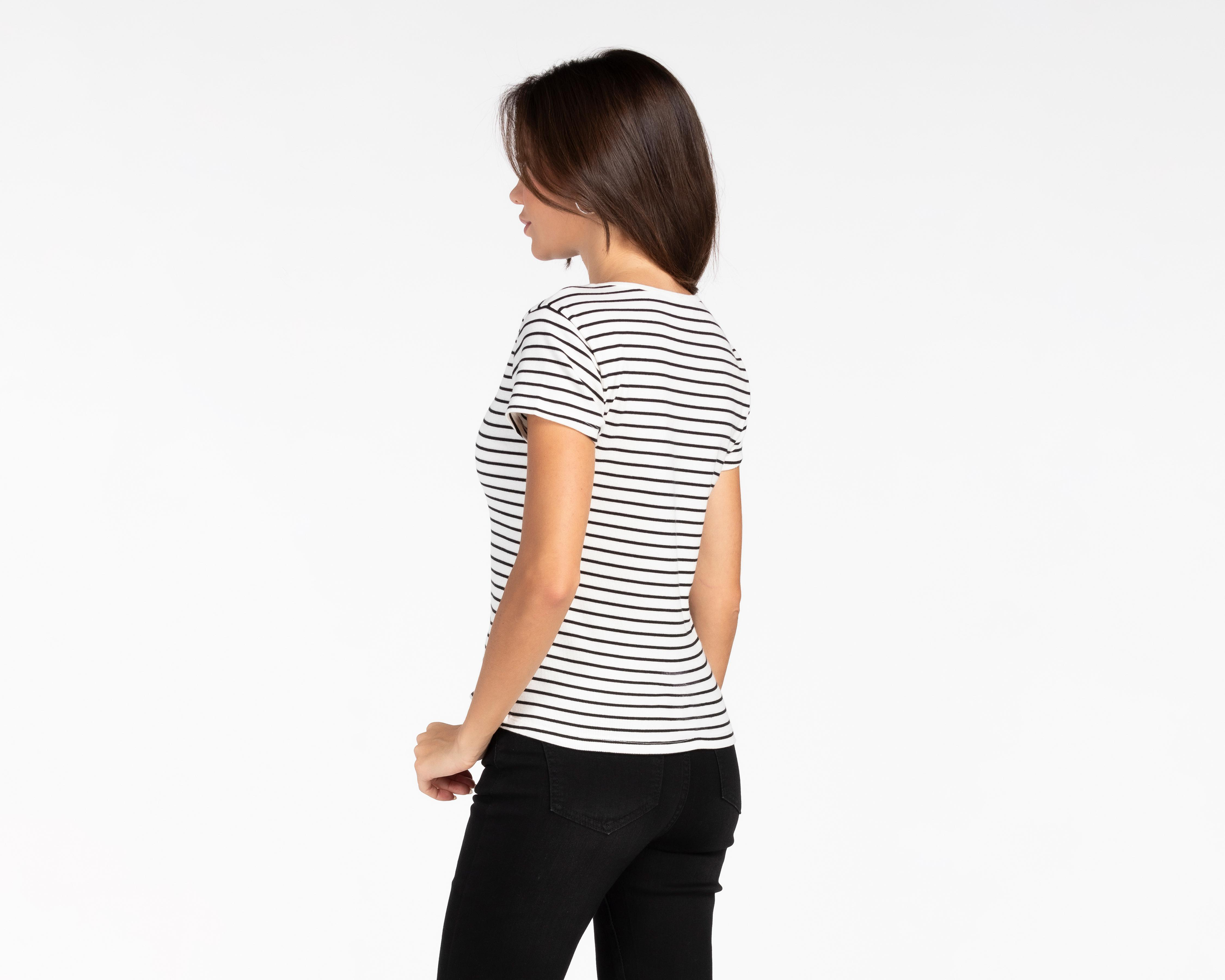 Foto 4 pulgar | Playera York Team Polo Club Acanalada para Mujer