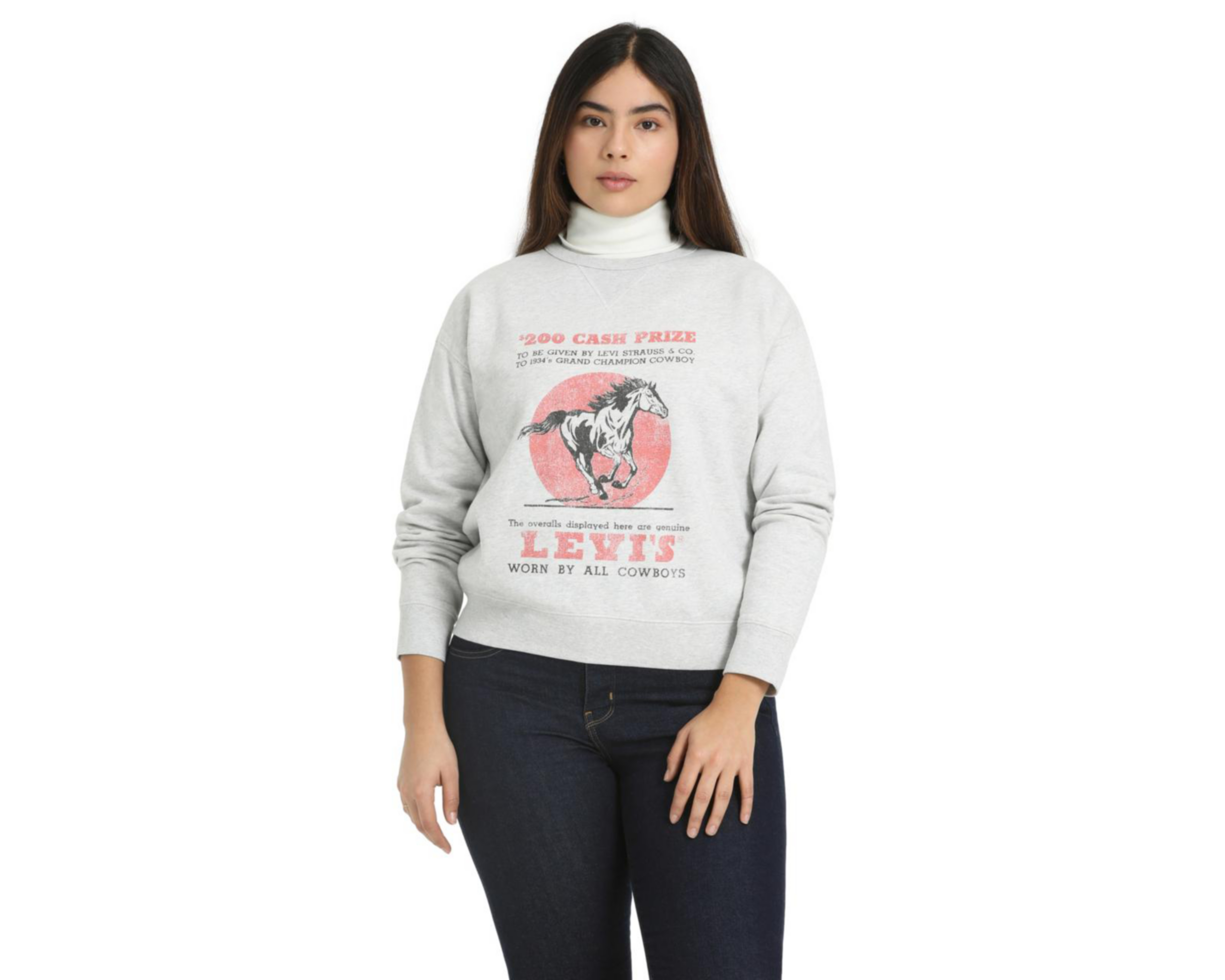 Foto 2 pulgar | Suéter Gris Levi's para Mujer