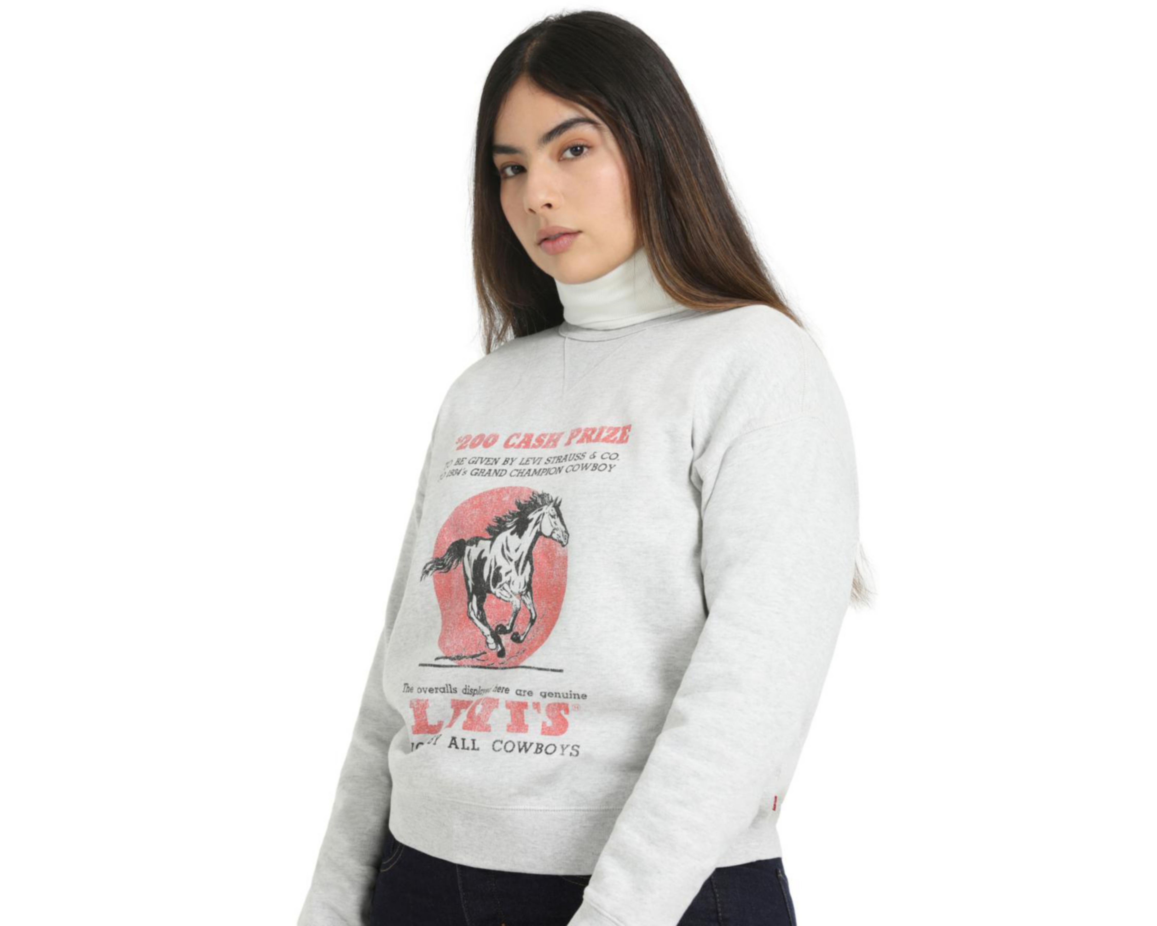 Foto 6 pulgar | Suéter Gris Levi's para Mujer