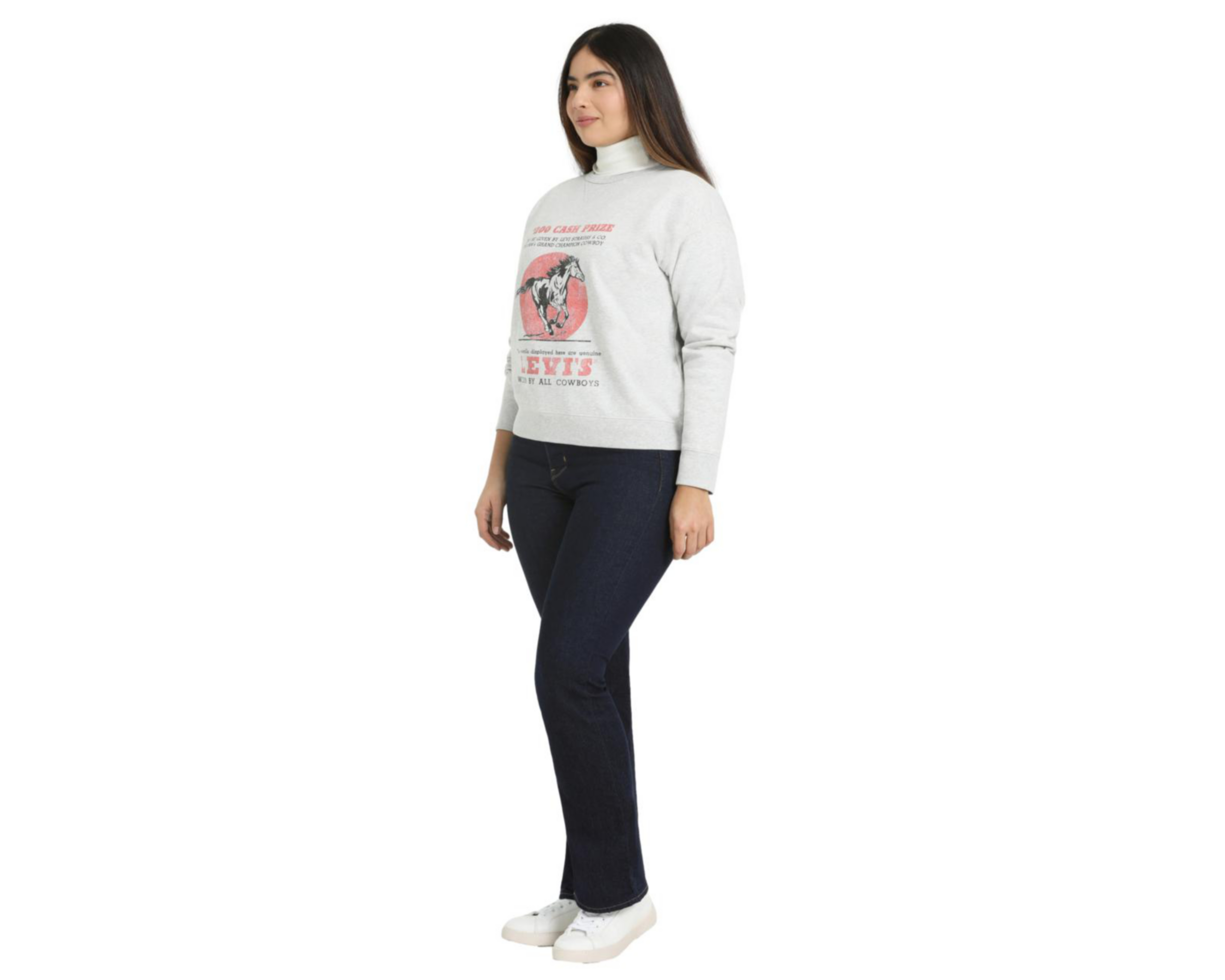 Foto 7 pulgar | Suéter Gris Levi's para Mujer