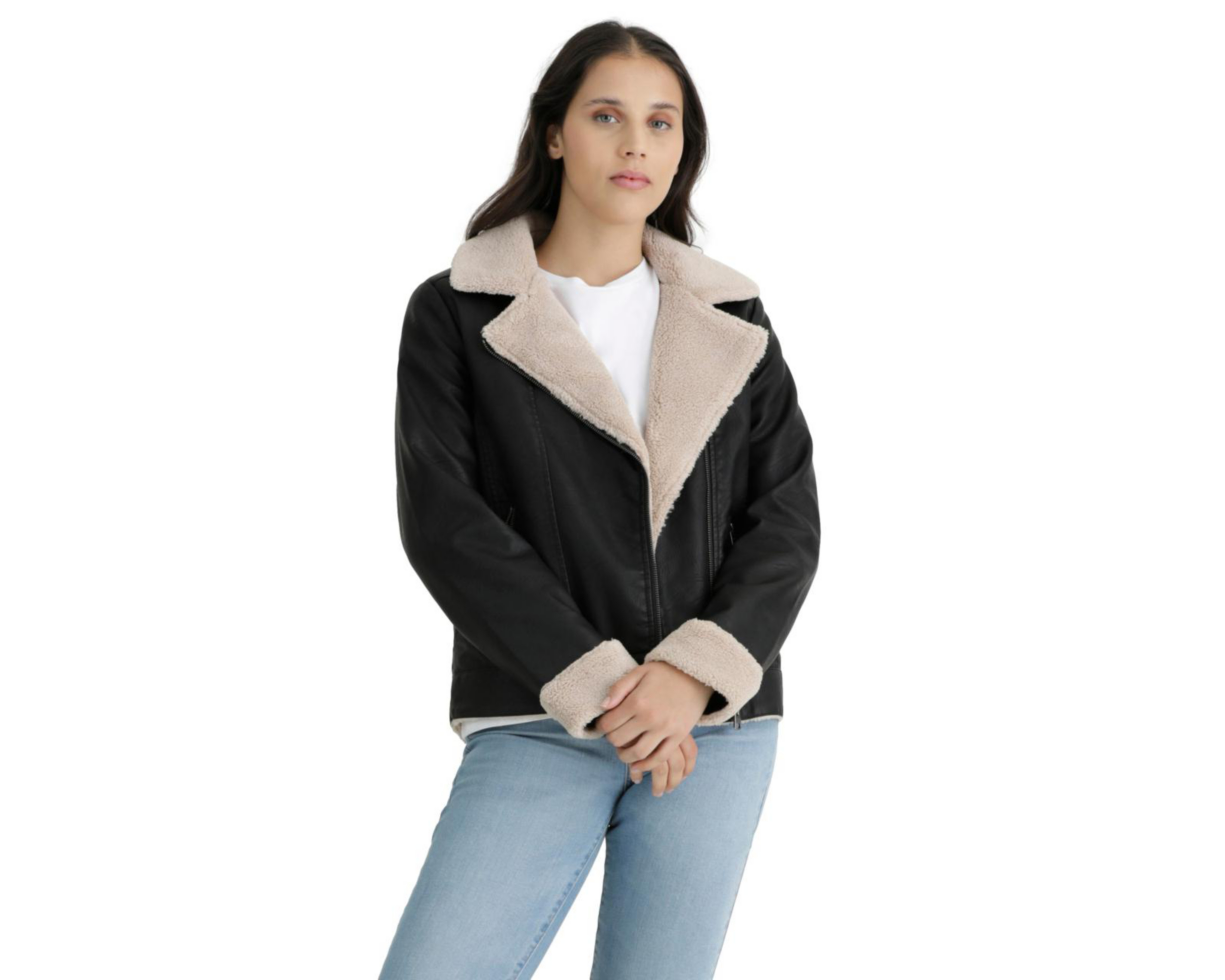 Foto 5 pulgar | Chamarra Aborregada Levi's para Mujer