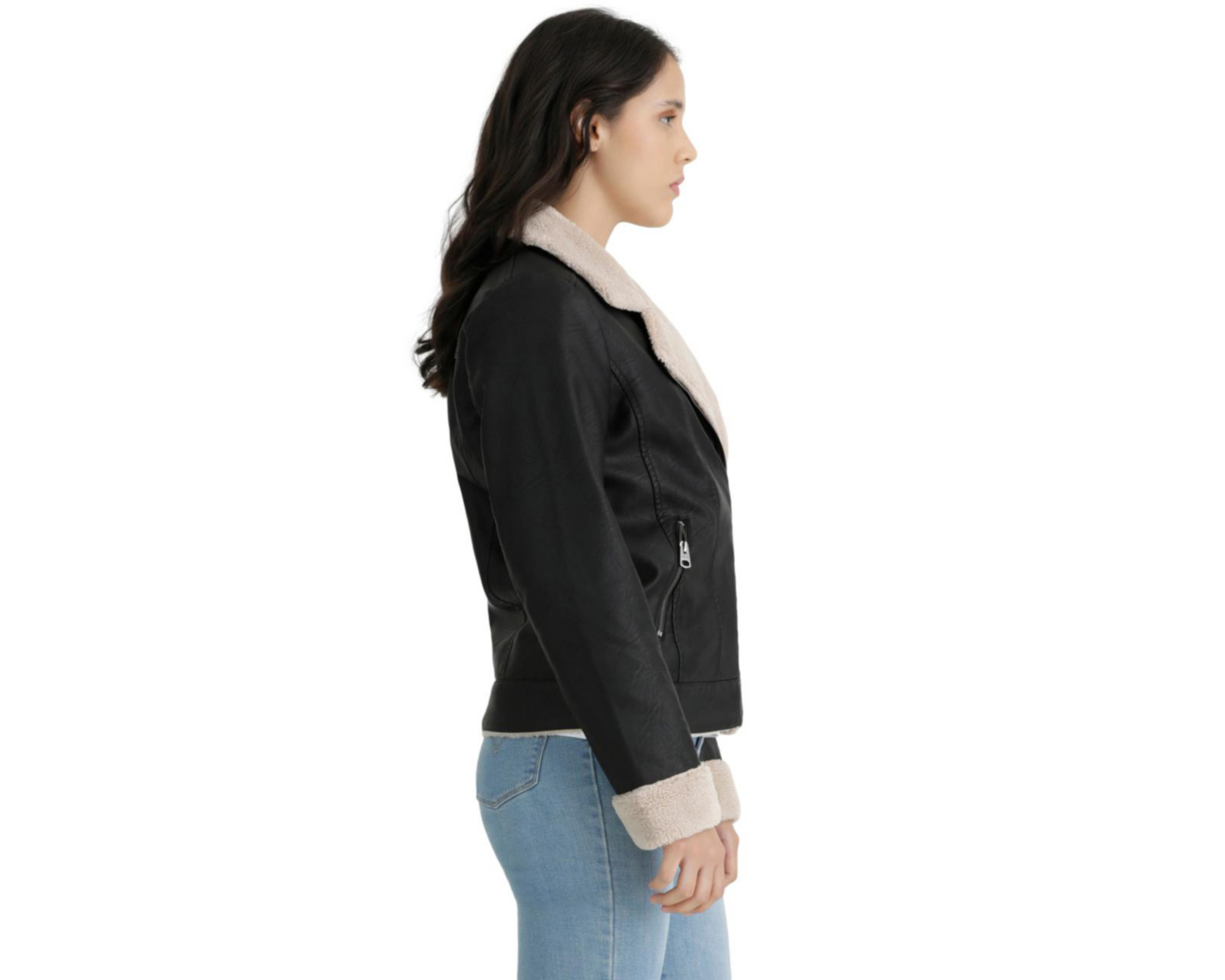 Foto 6 pulgar | Chamarra Aborregada Levi's para Mujer