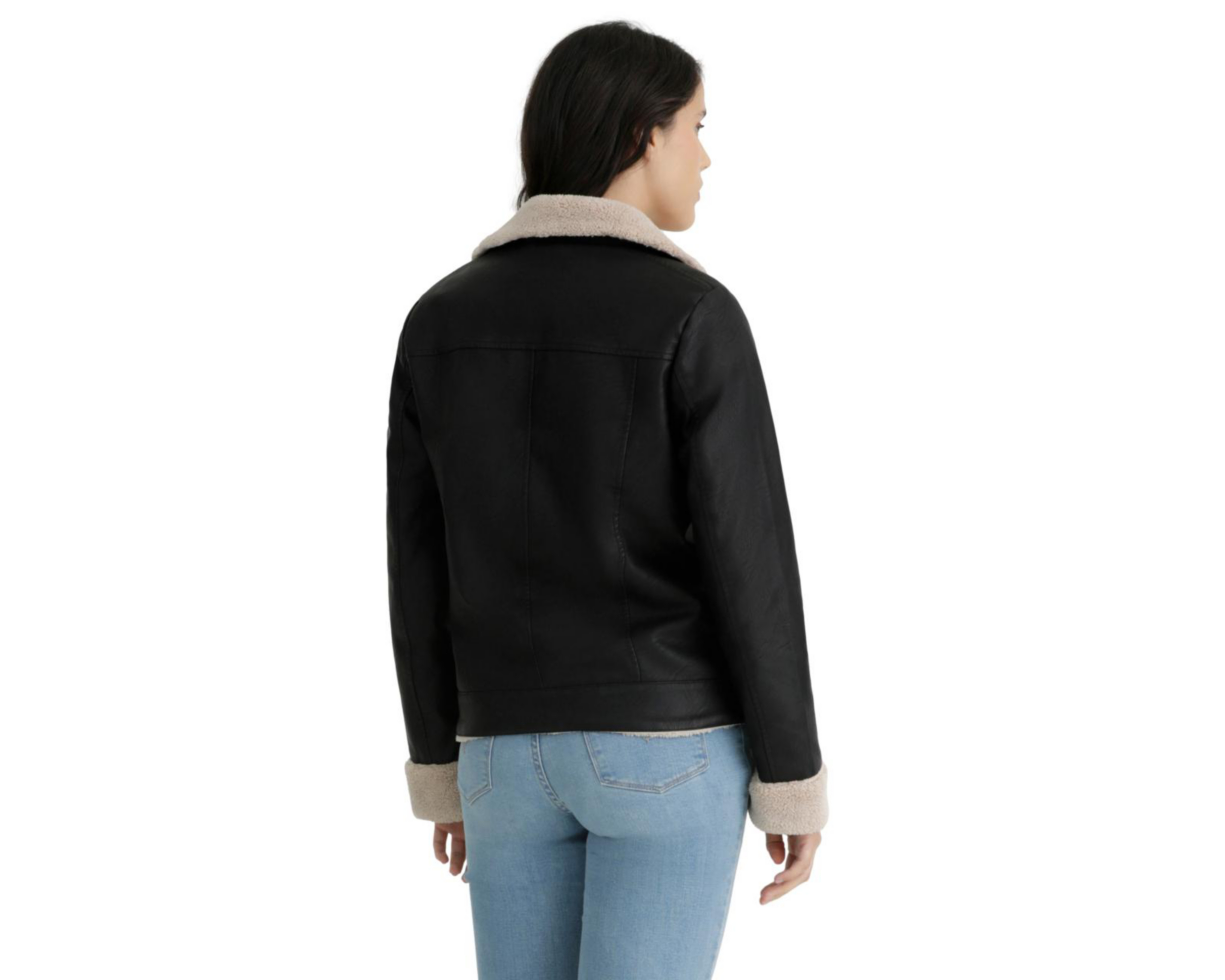 Foto 7 pulgar | Chamarra Aborregada Levi's para Mujer
