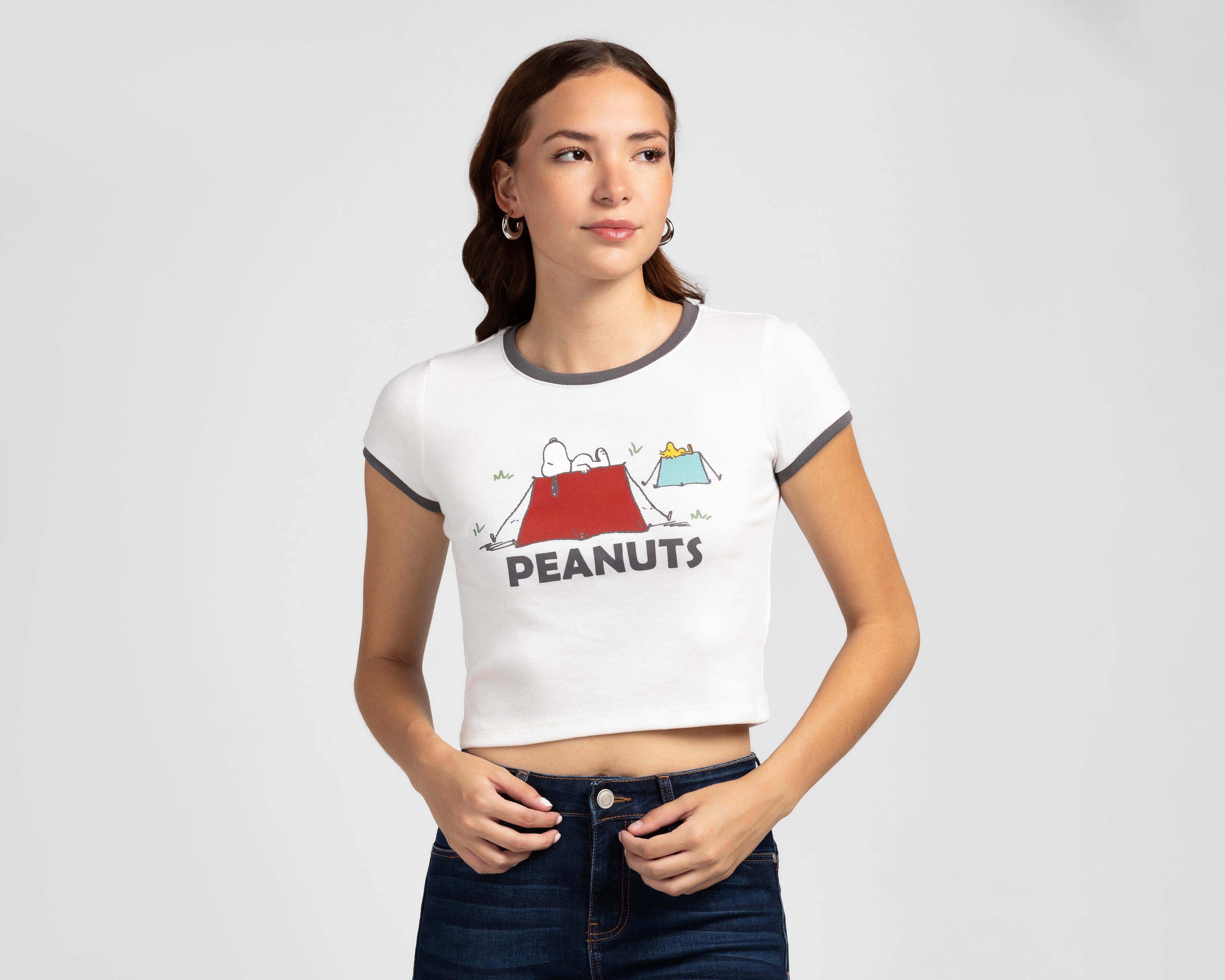 Playera Peanuts Manga Corta para Mujer $199