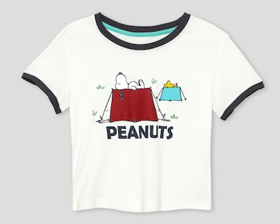 Foto 1 | Playera Peanuts Manga Corta para Mujer