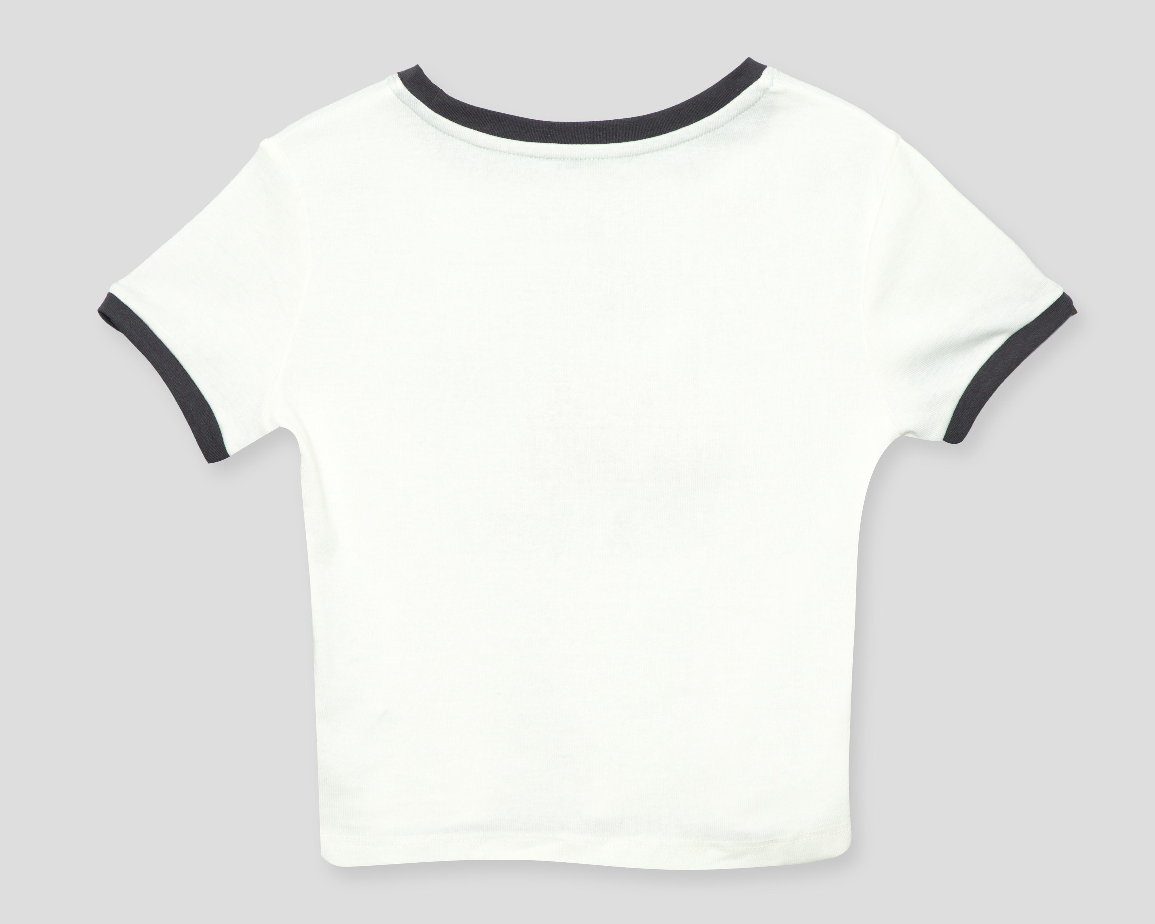 Foto 3 pulgar | Playera Peanuts Manga Corta para Mujer