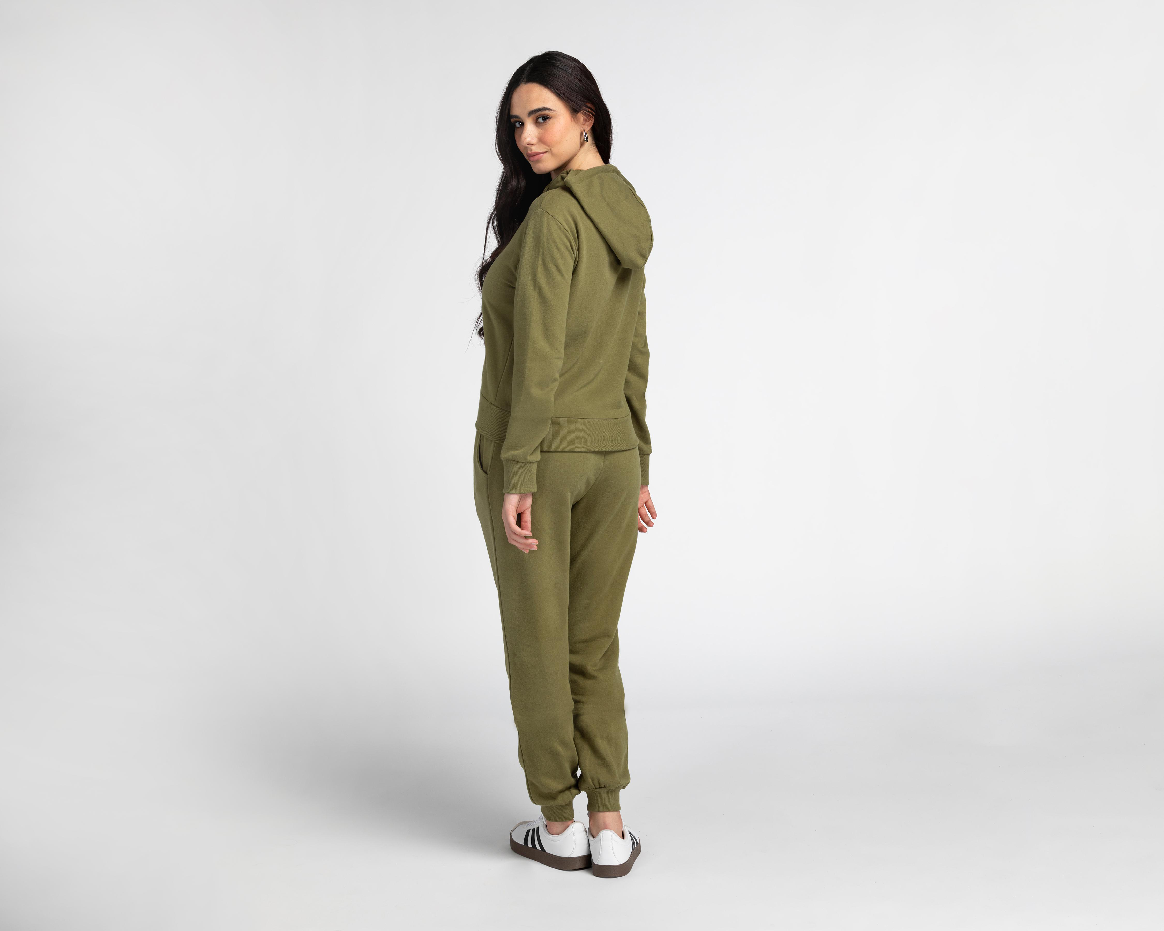 Foto 4 pulgar | Pants y Chamarra Verde Refill para Mujer
