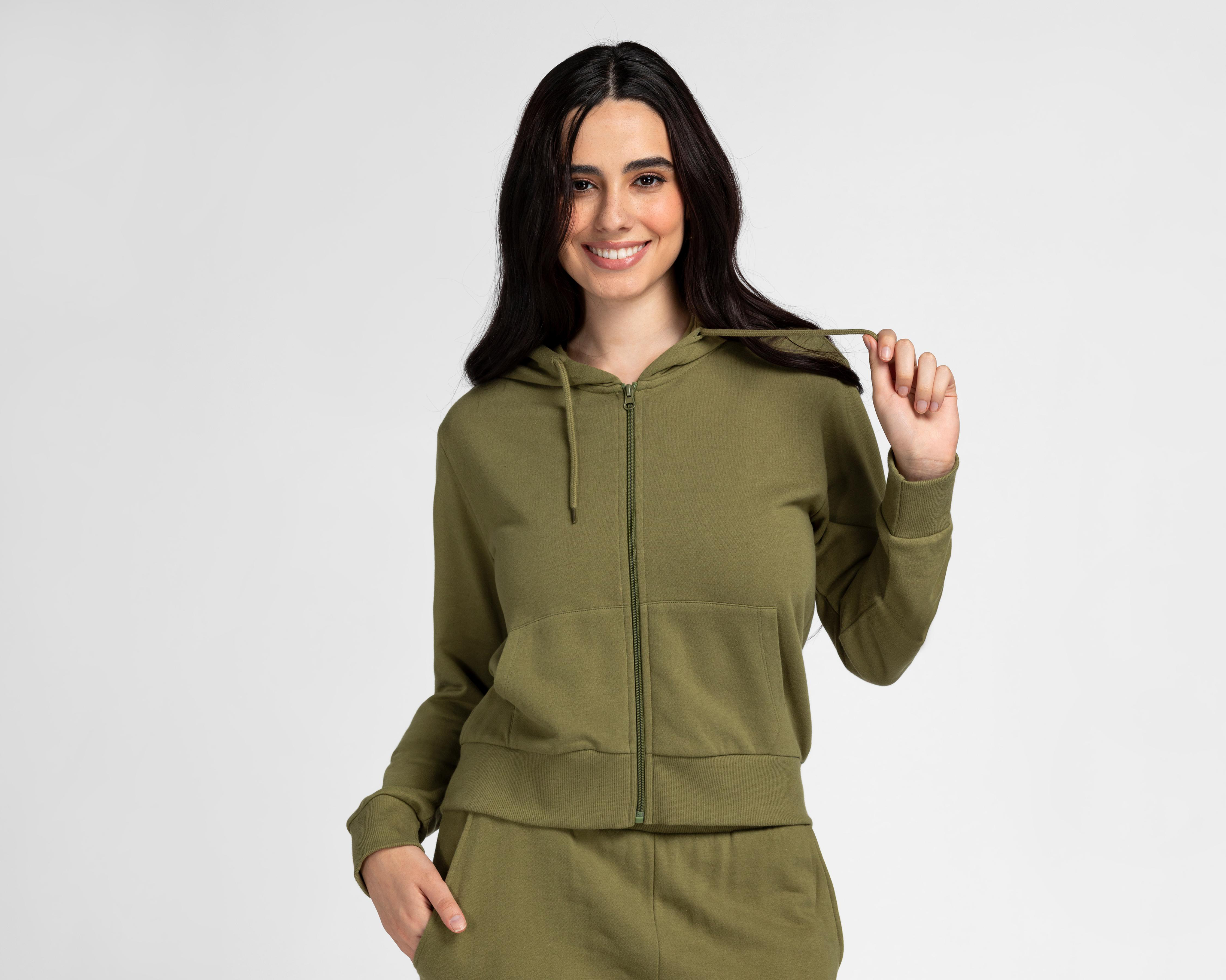 Foto 5 pulgar | Pants y Chamarra Verde Refill para Mujer