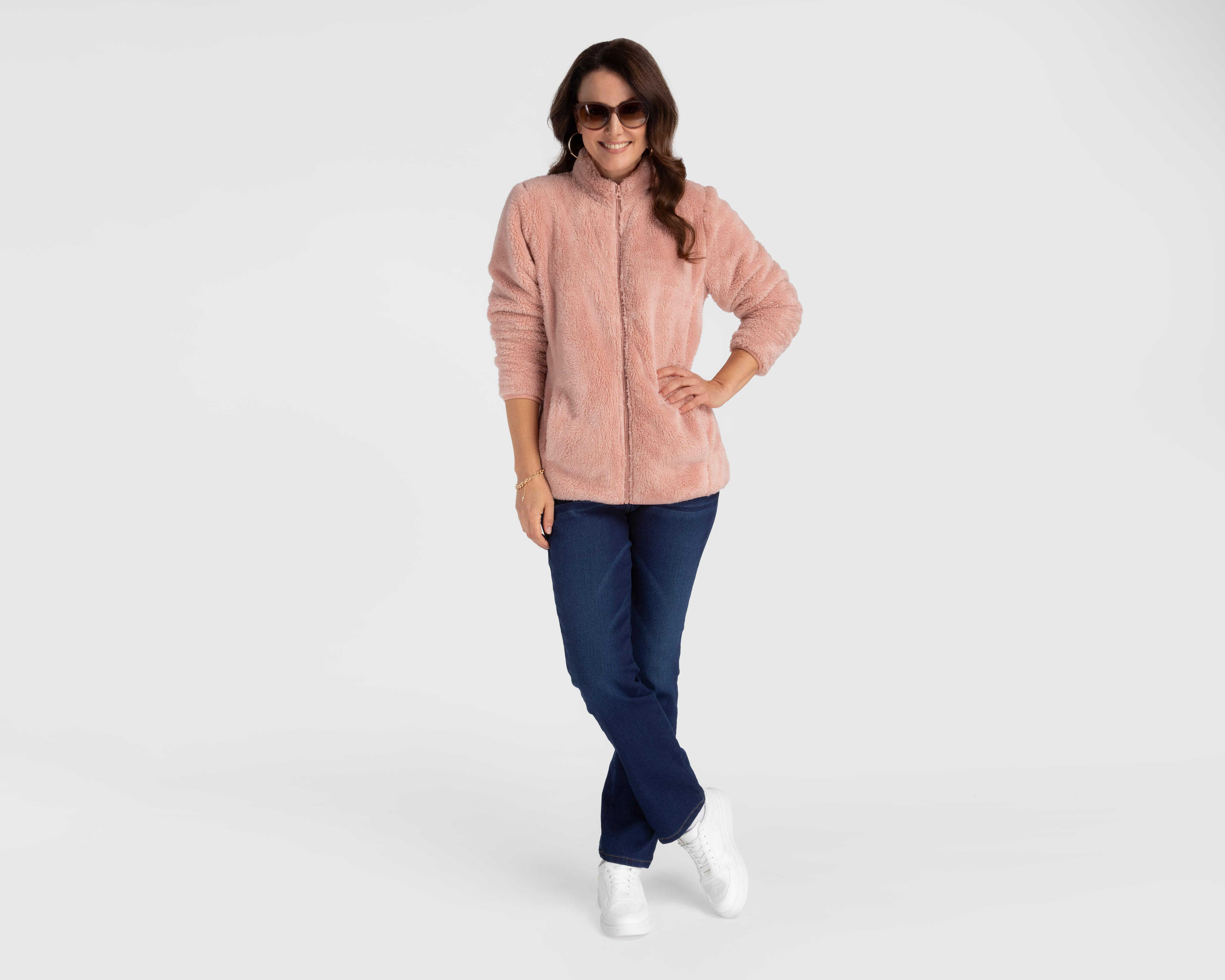 Foto 3 pulgar | Chamarra Rosa Lady Sun para Mujer