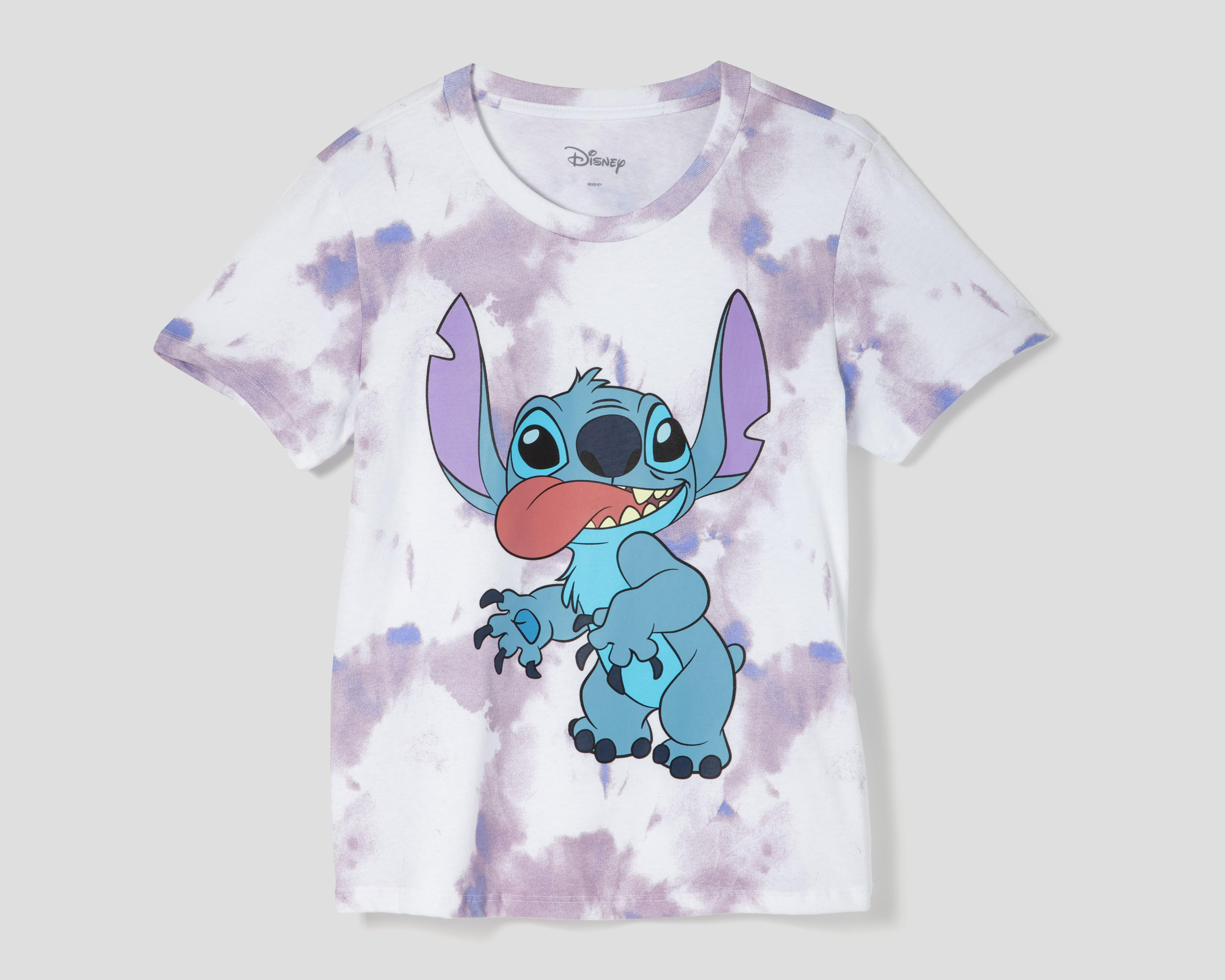 Foto 2 pulgar | Playera Disney Lilo & Stitch Manga Corta Juvenil