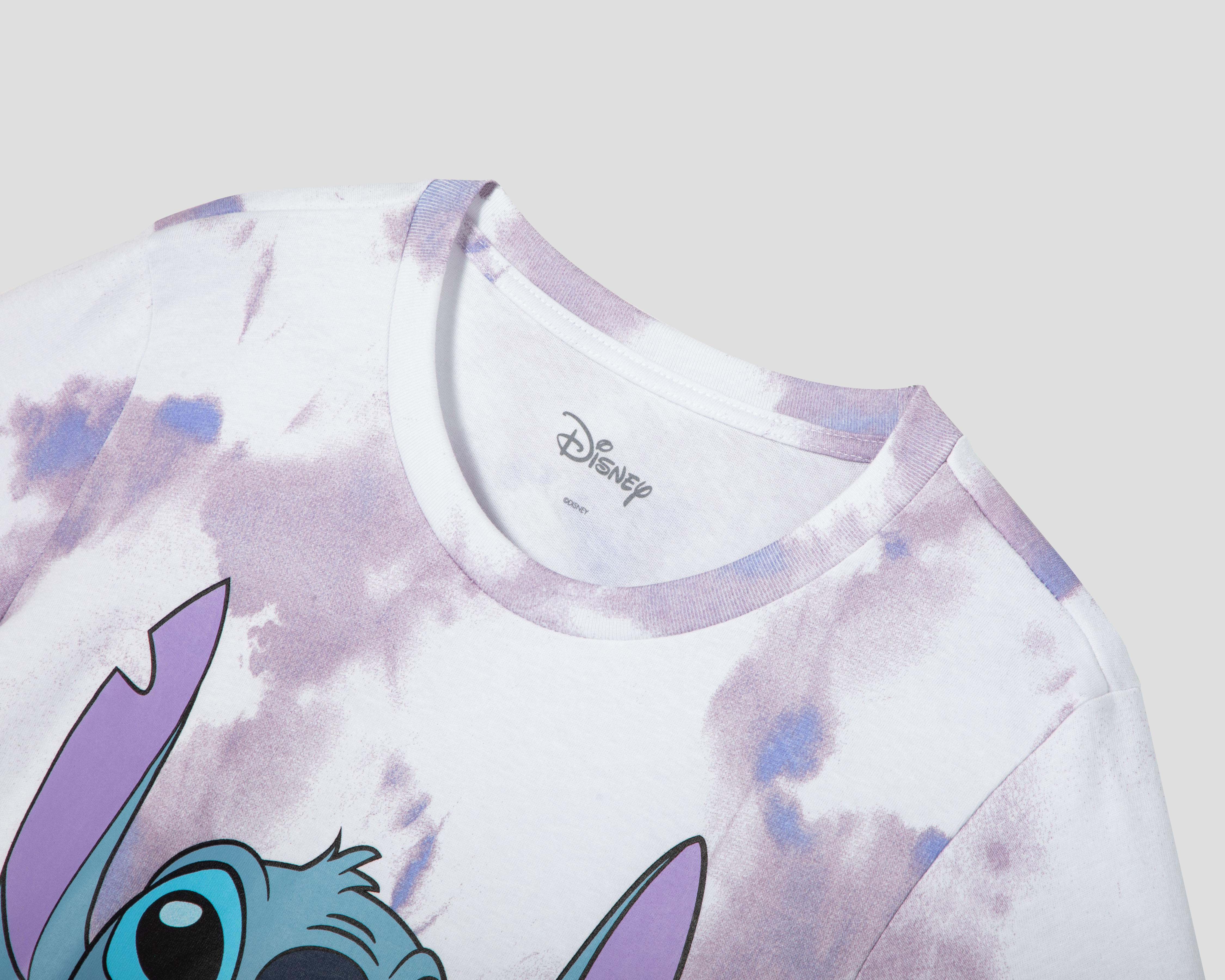 Foto 4 pulgar | Playera Disney Lilo & Stitch Manga Corta Juvenil
