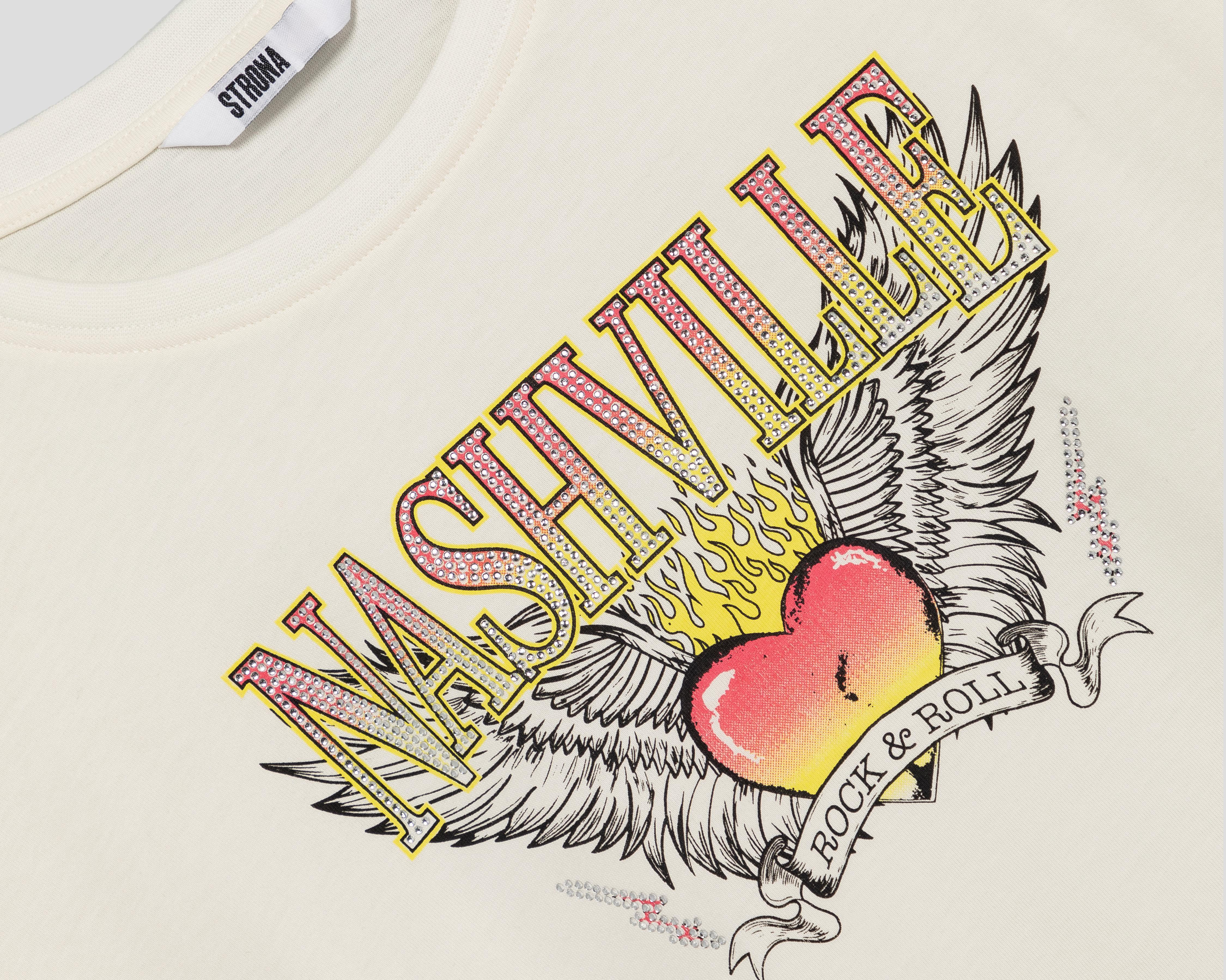 Foto 3 | Playera Strona Manga Corta para Mujer