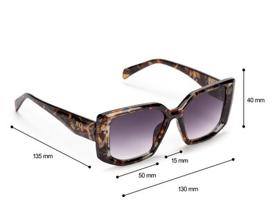 Foto 5 | Lentes de Sol para Mujer Jennifer Lopez Cuadrados Café