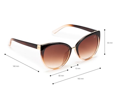 Foto 5 | Lentes de Sol para Mujer Jennifer Lopez Cat Eye Café
