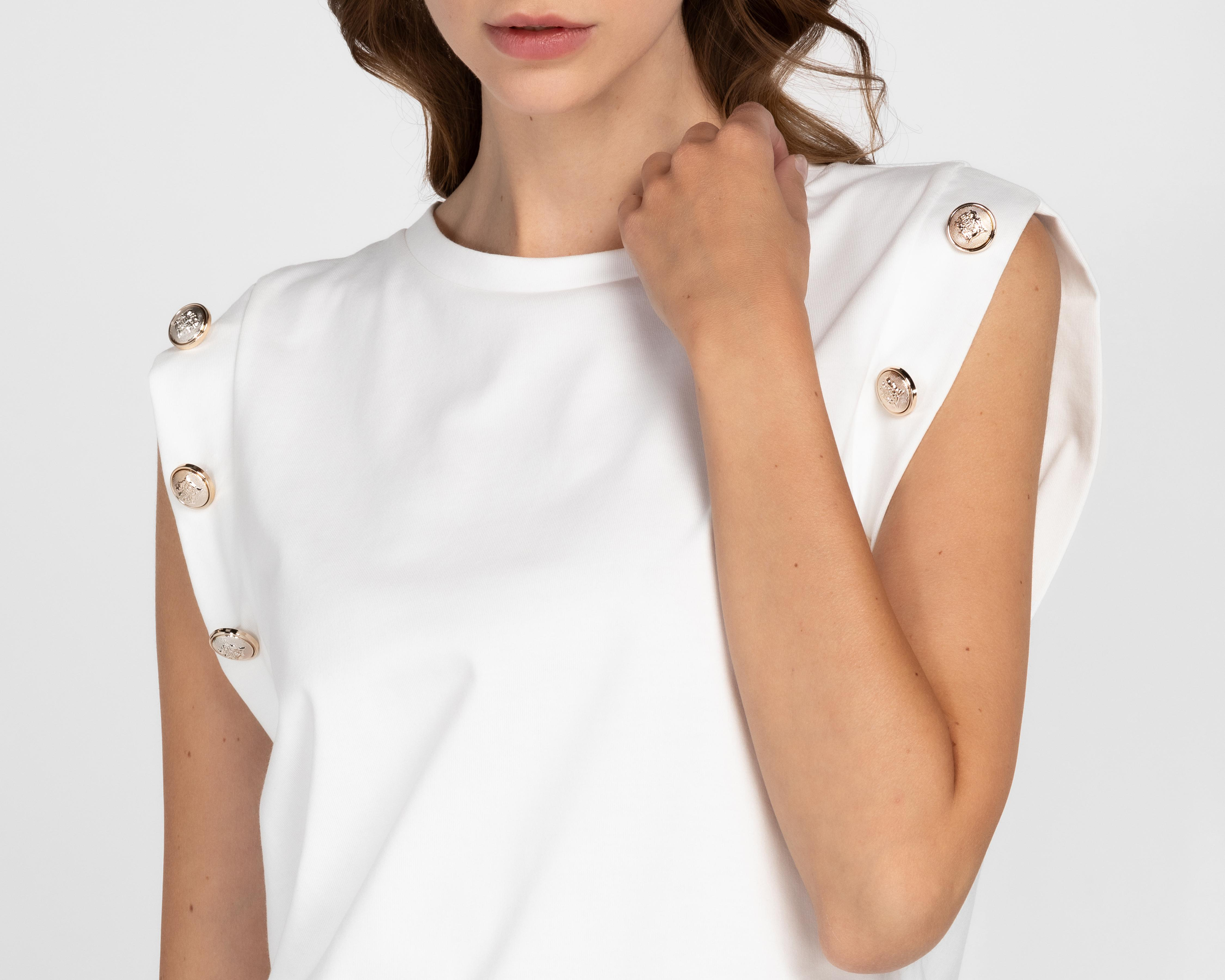 Foto 5 | Blusa Jennifer Lopez Blanca para Mujer