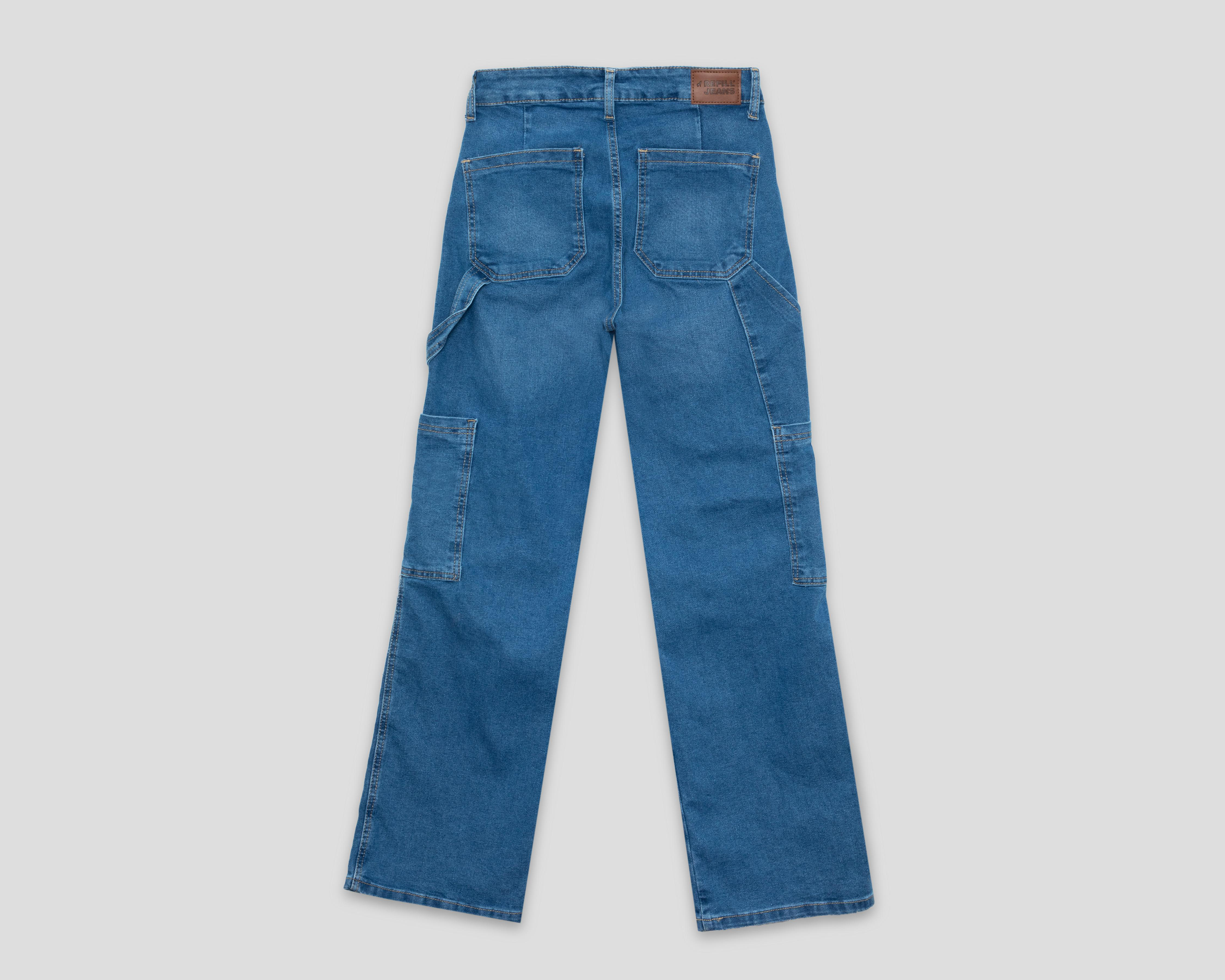 Foto 2 | Jeans Cargo Refill para Mujer