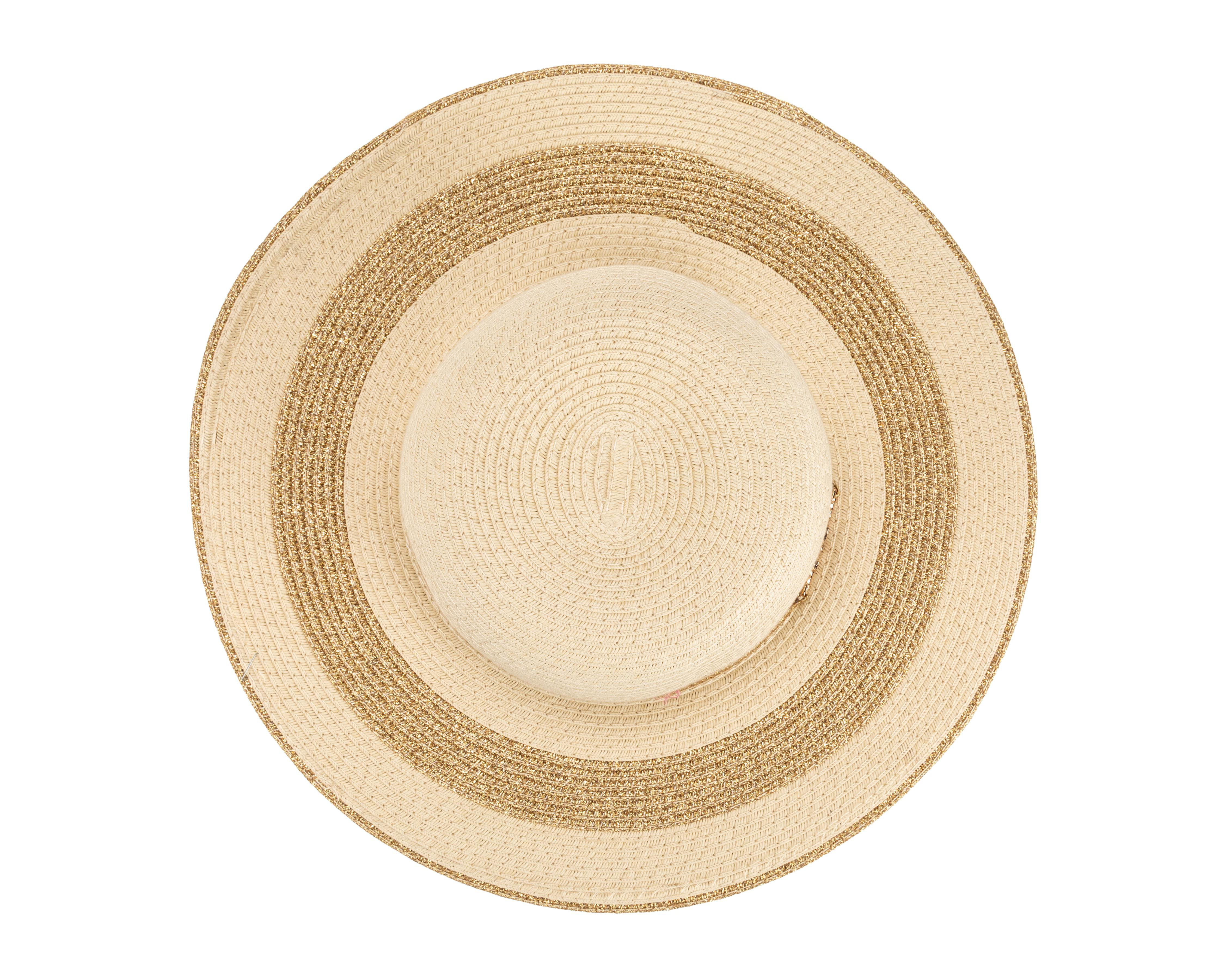 Foto 2 | Sombrero para Playa Jennifer Lopez con Aplicación Metálica