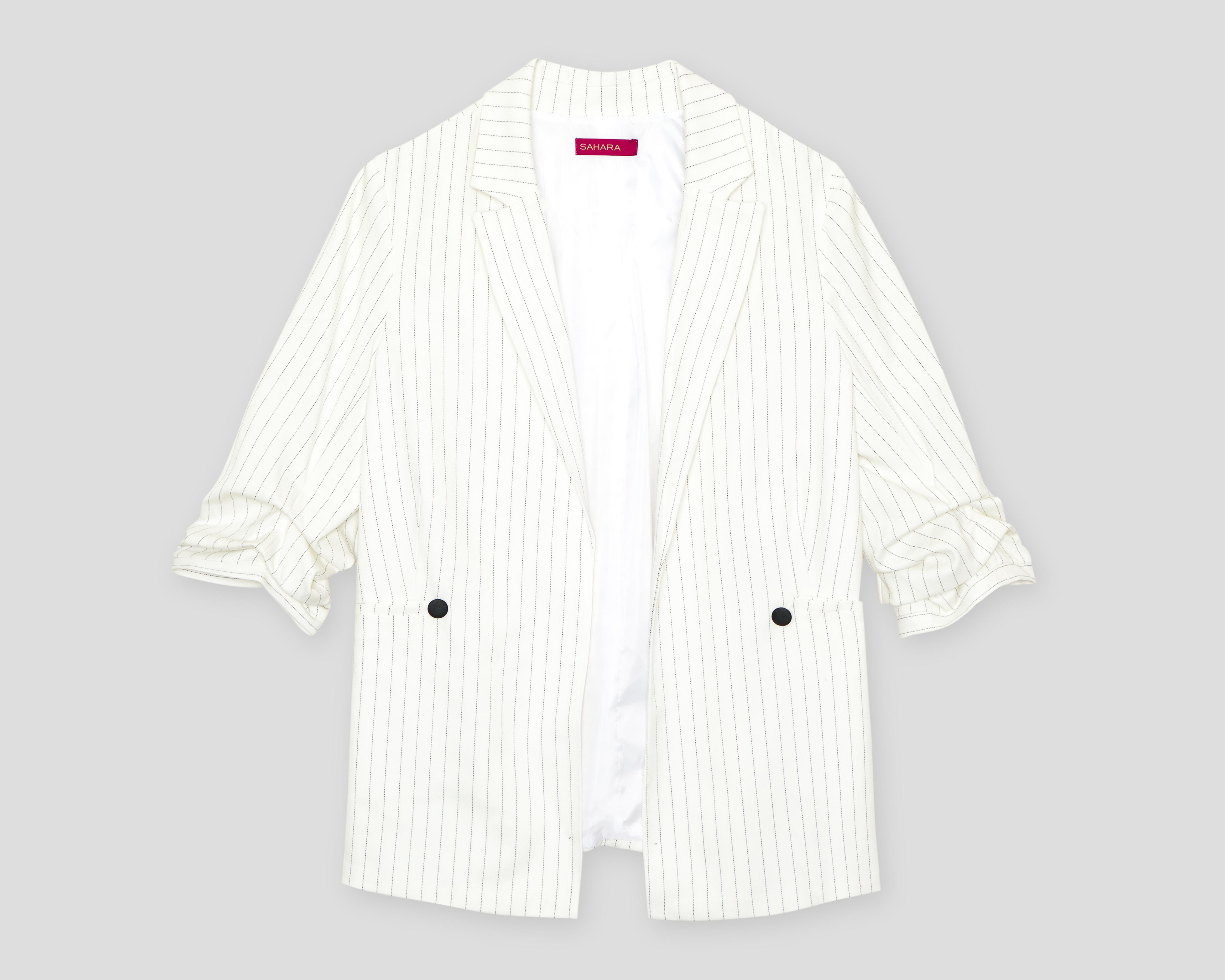 Foto 2 pulgar | Blazer Blanco Sahara para Mujer