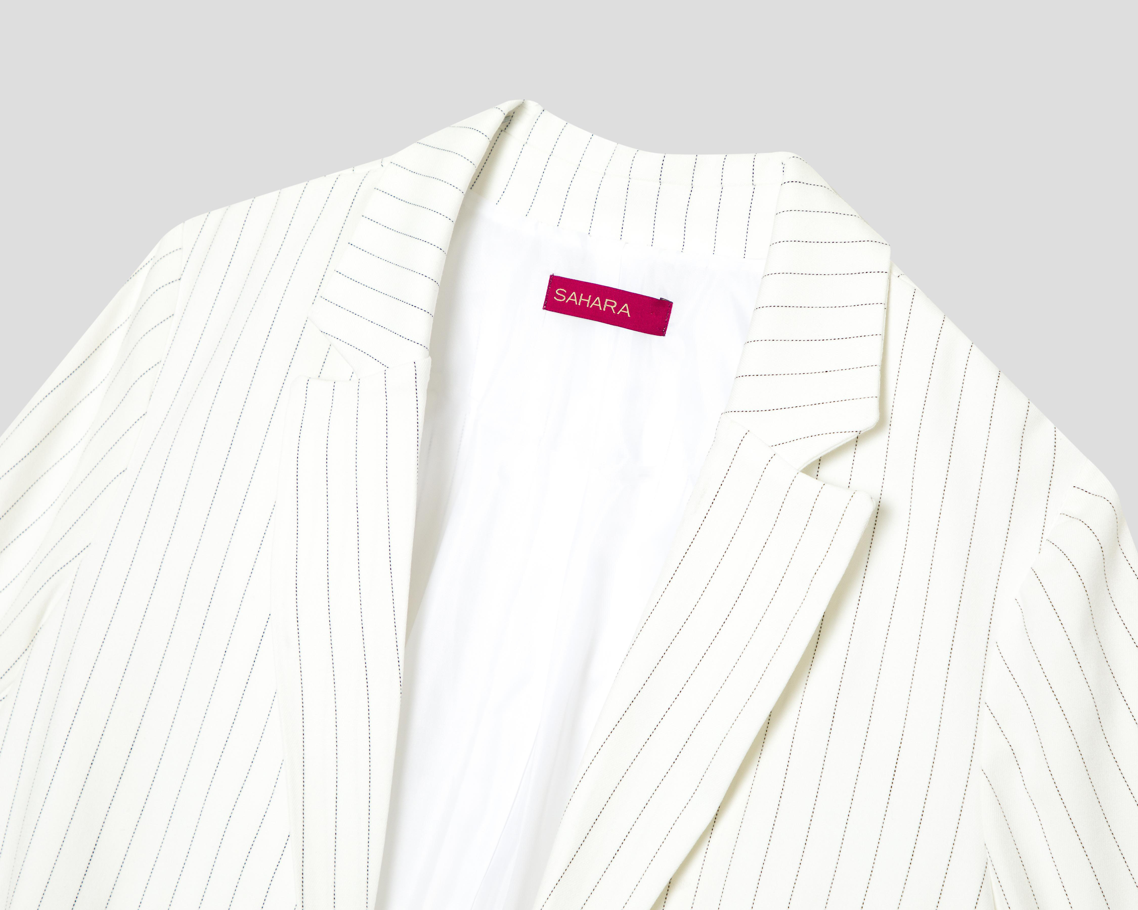 Foto 4 pulgar | Blazer Blanco Sahara para Mujer