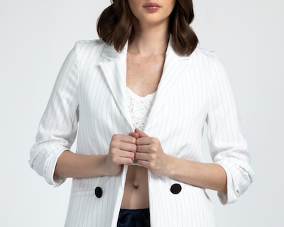 Foto 4 | Blazer Blanco Sahara para Mujer