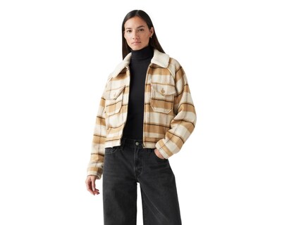 Foto 1 | Abrigo a Cuadros Levi's para Mujer