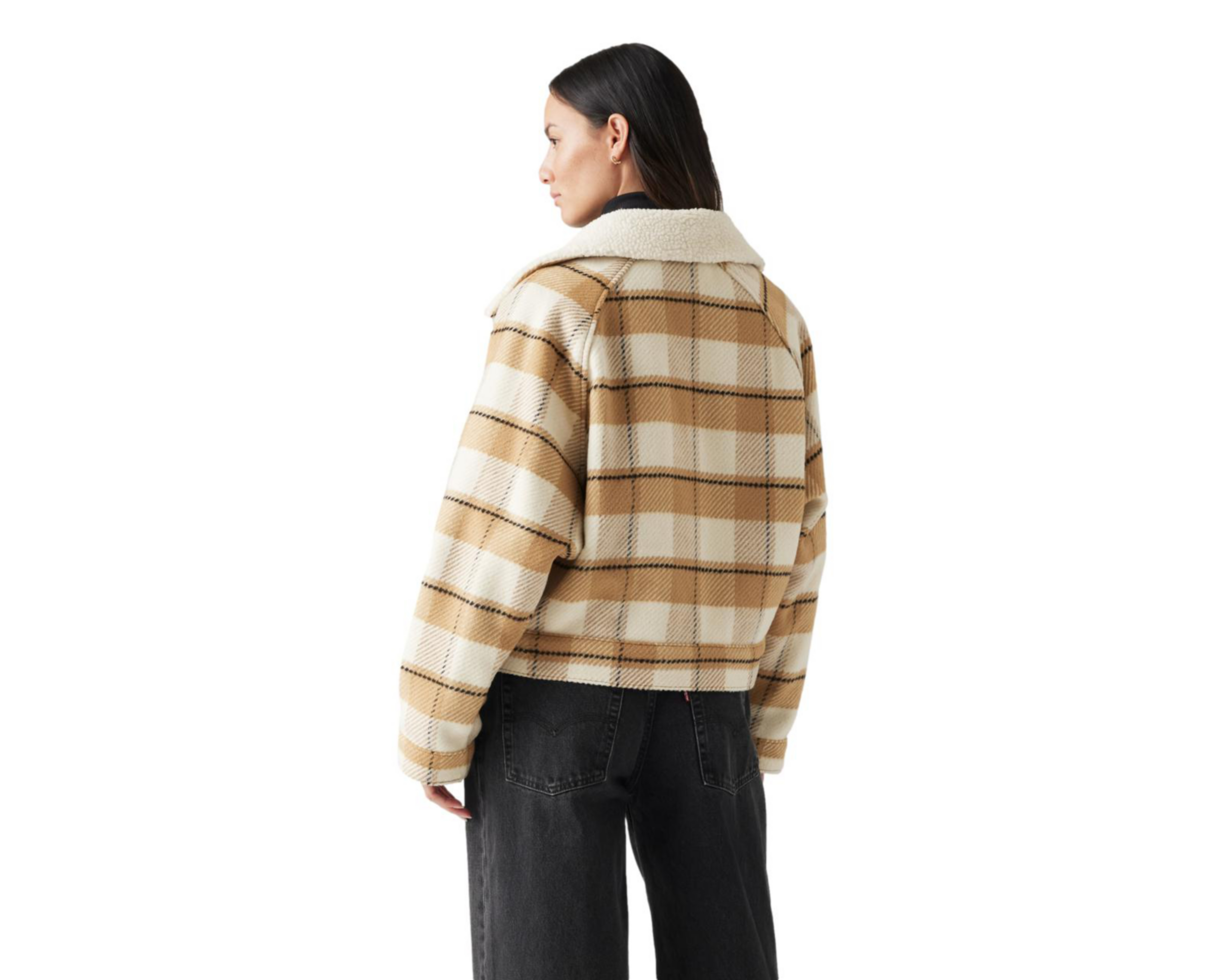 Foto 2 | Abrigo a Cuadros Levi's para Mujer