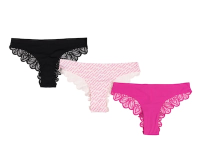 Foto 1 | Tanga con Encaje Lovest para Mujer 3 Piezas