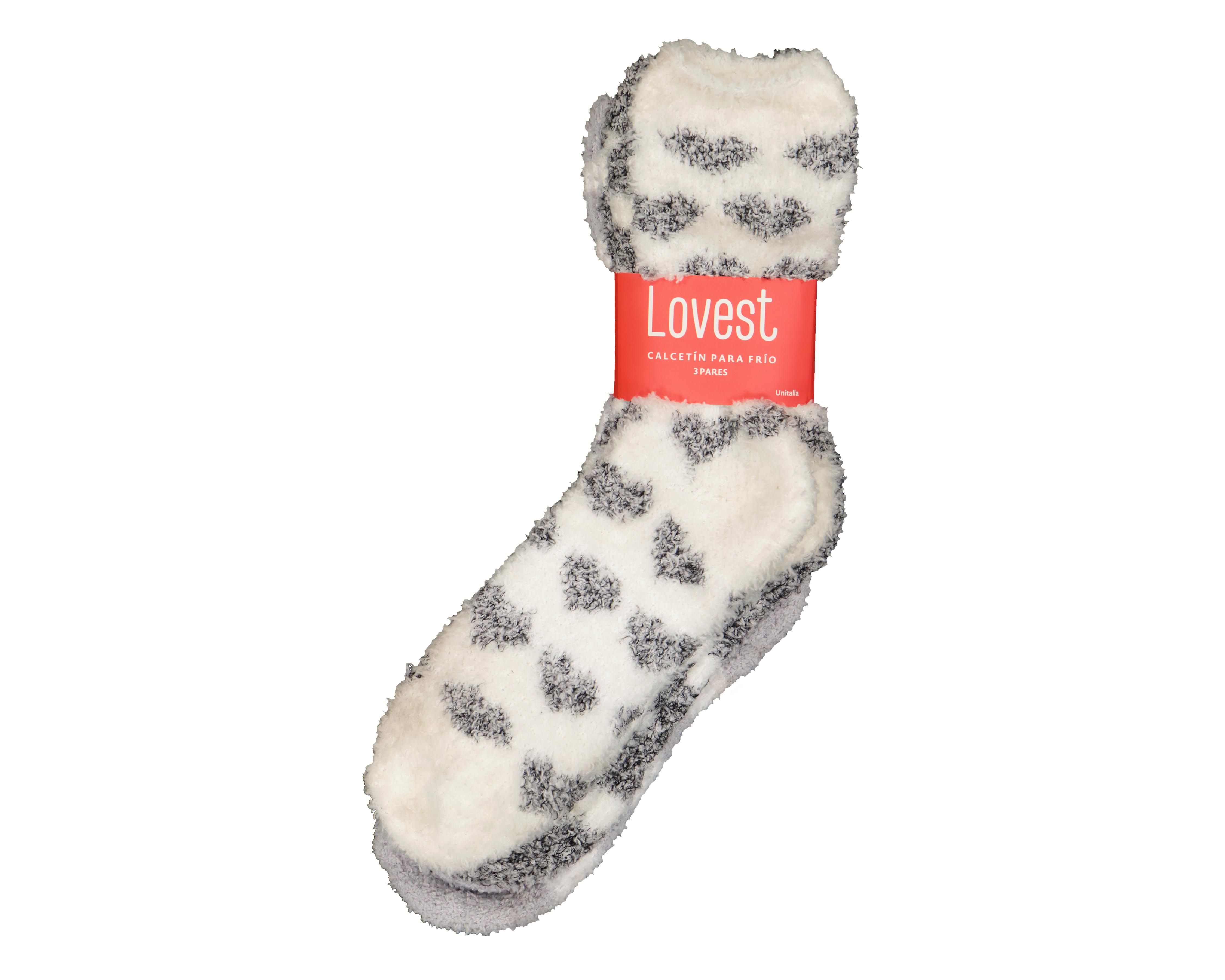 Foto 4 pulgar | Calcetas Largas Lovest para Mujer 3 Pares