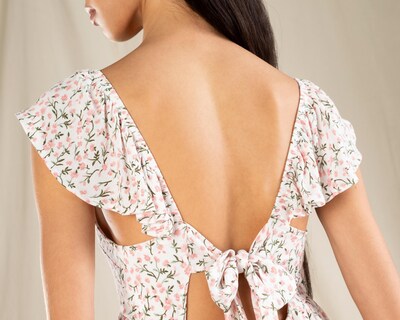 Foto 5 | Vestido Casual Strona Manga Corta Floral para Mujer
