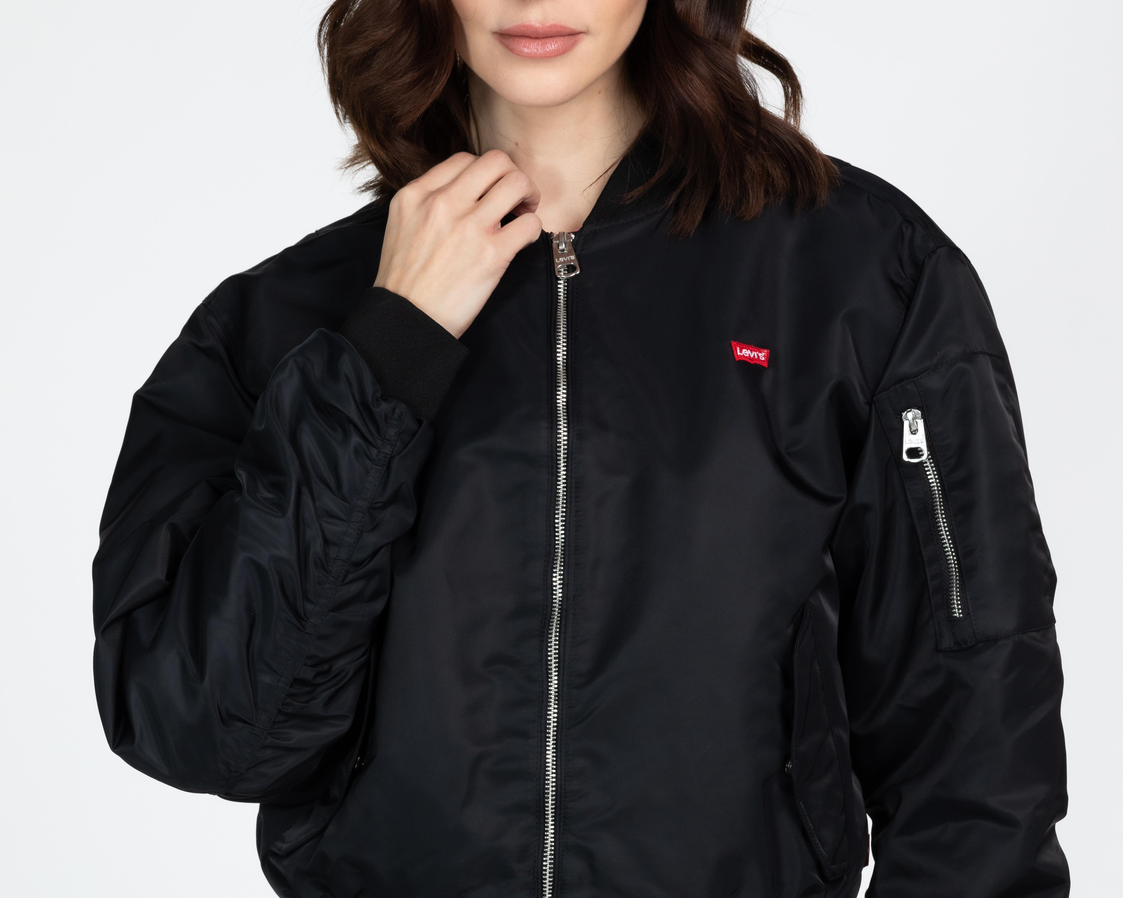 Foto 5 pulgar | Chamarra Negra Levi's para Mujer