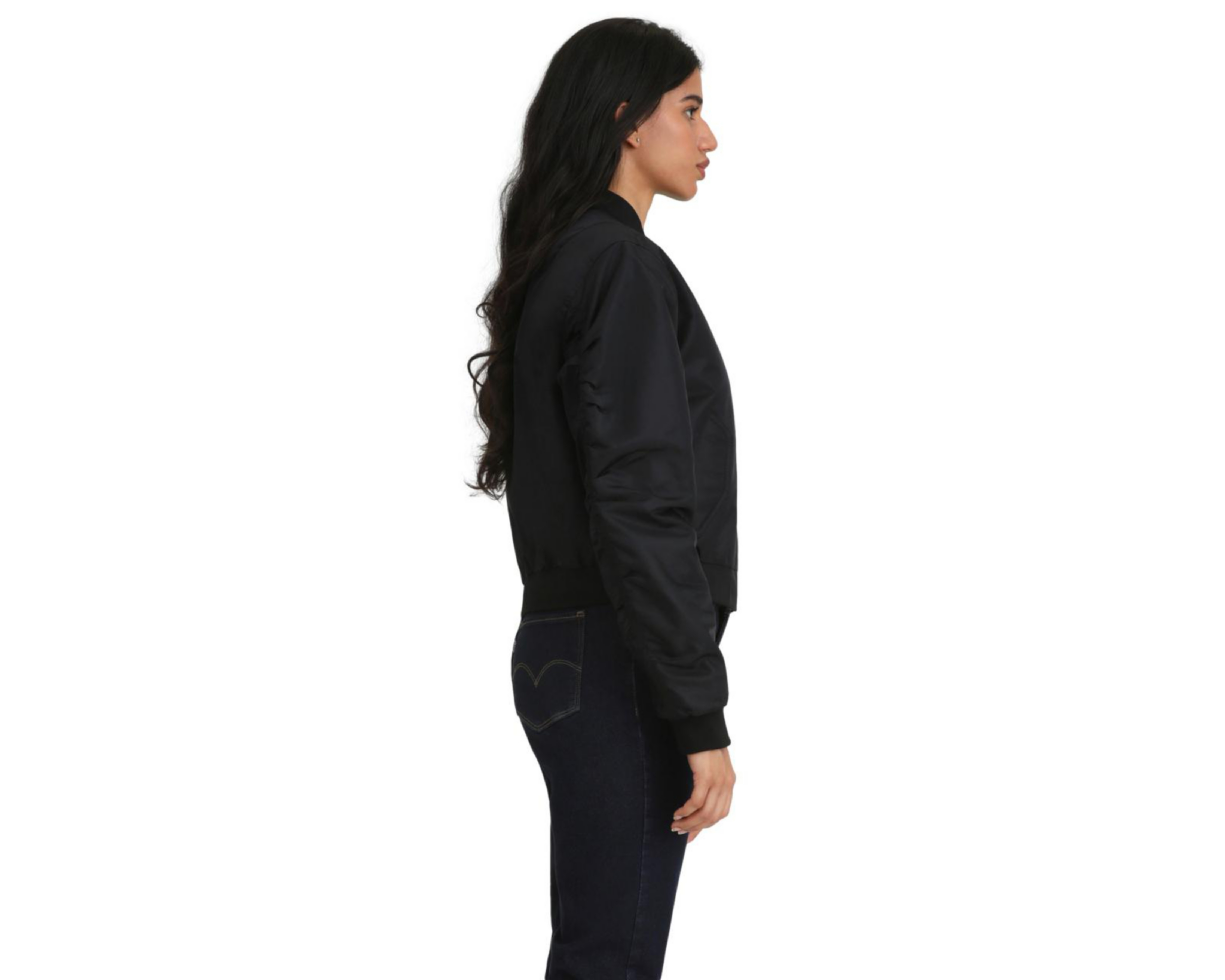Foto 6 pulgar | Chamarra Negra Levi's para Mujer